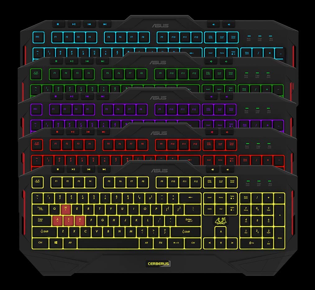 ASUS Cerberus MKII Wired Usb Keyboard - image 5