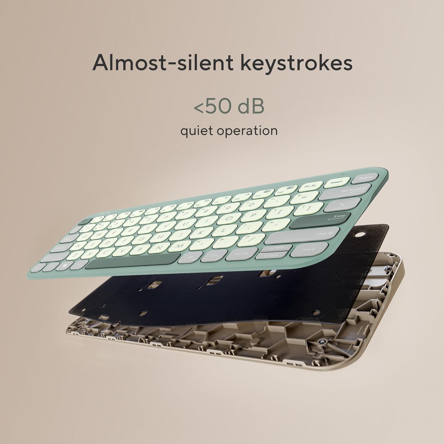 ASUS Marshmallow KW100 Green Tea Latte ultrathin wireless keyboard - image 3