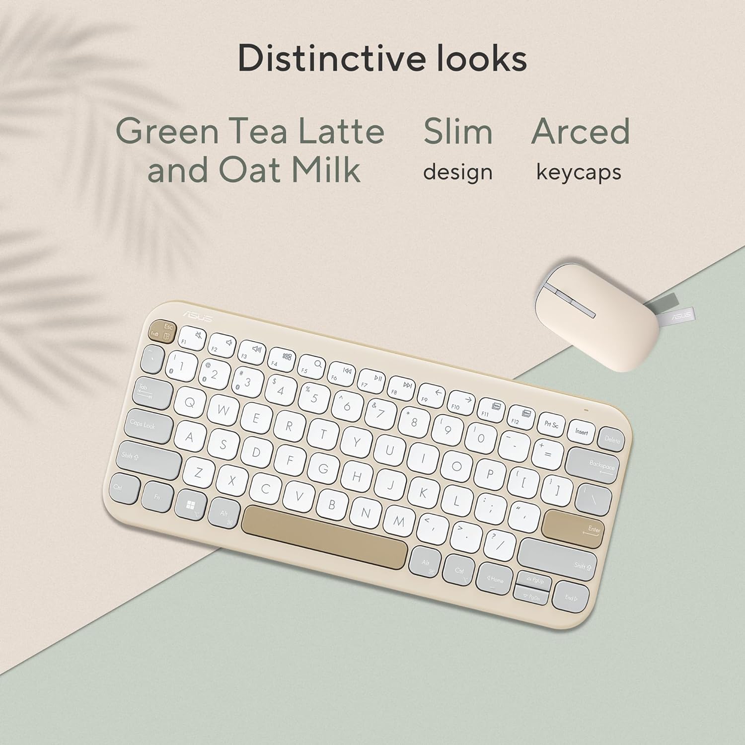 ASUS Marshmallow KW100 Oat Milk ultrathin wireless keyboard - image 7
