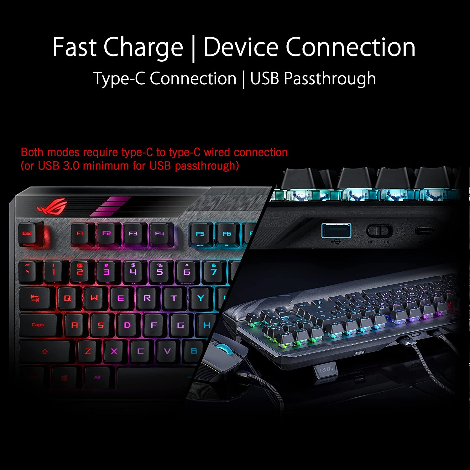 ASUS ROG Claymore II RX Red Modular Wireless Gaming Keyboard - image 6