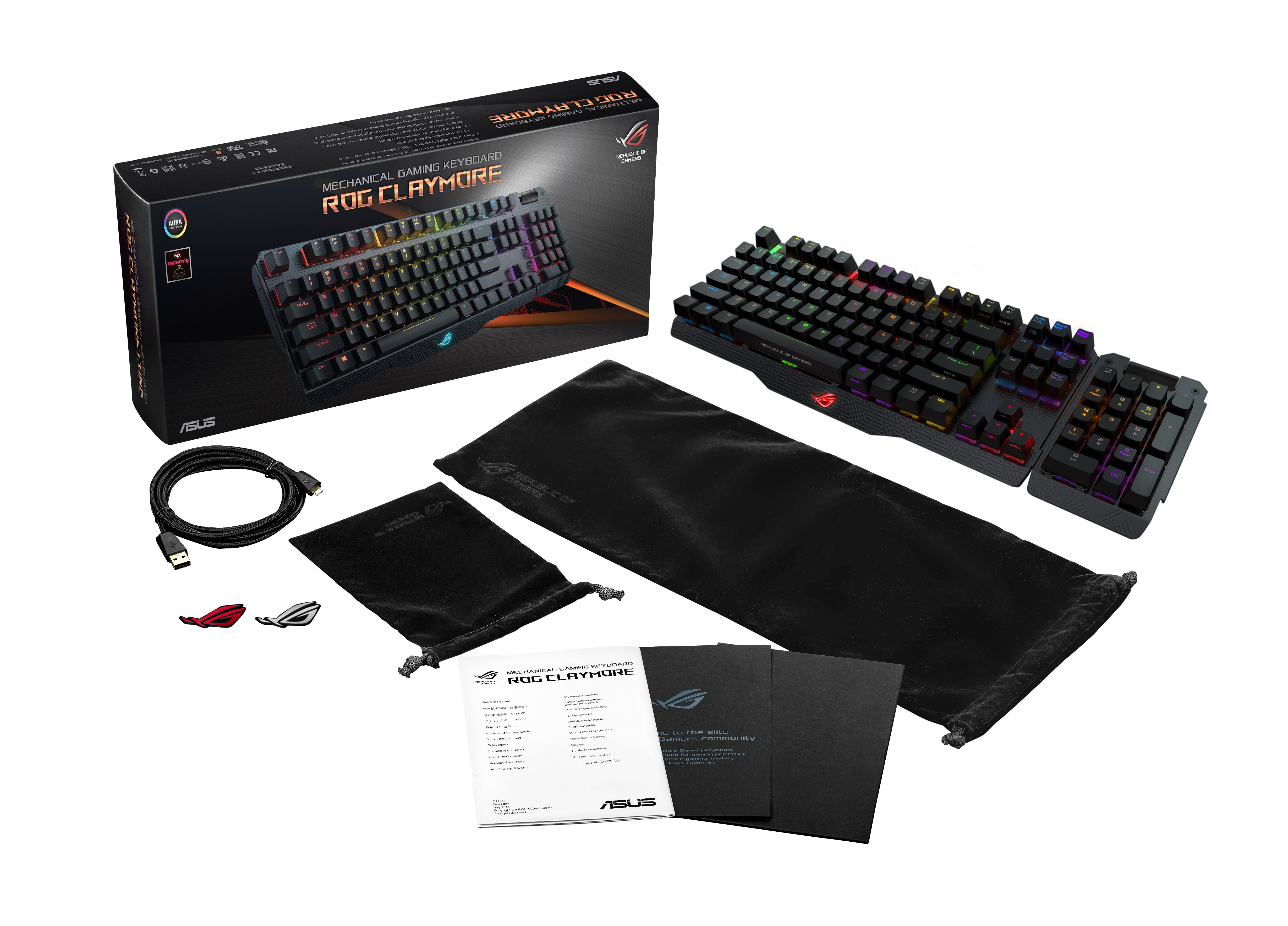 ASUS ROG Claymore Cherry MX RGB RED Mechanical Keyboard - image 7