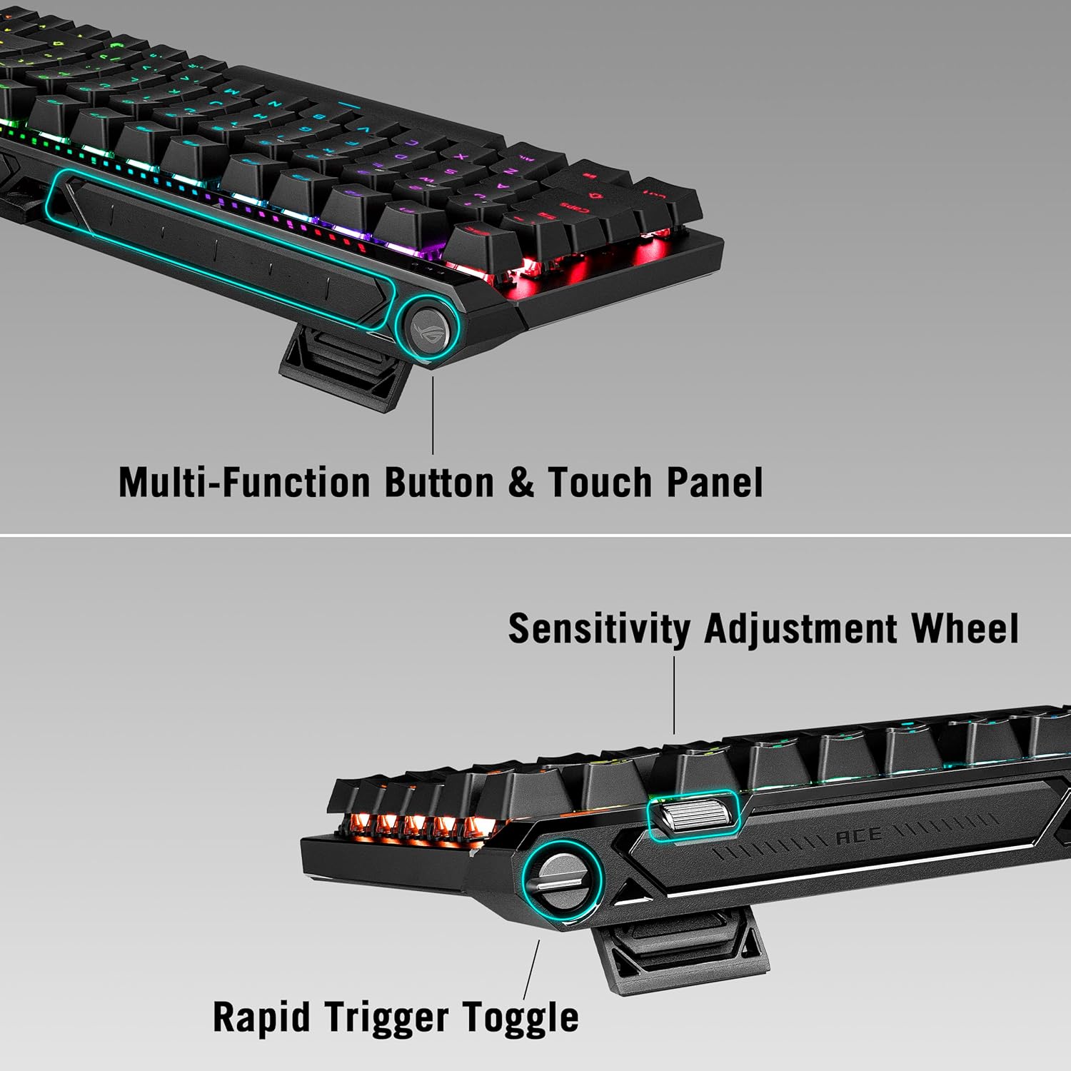 ASUS ROG Falchion Ace 75 HE Black Wired Gaming Keyboard - image 3