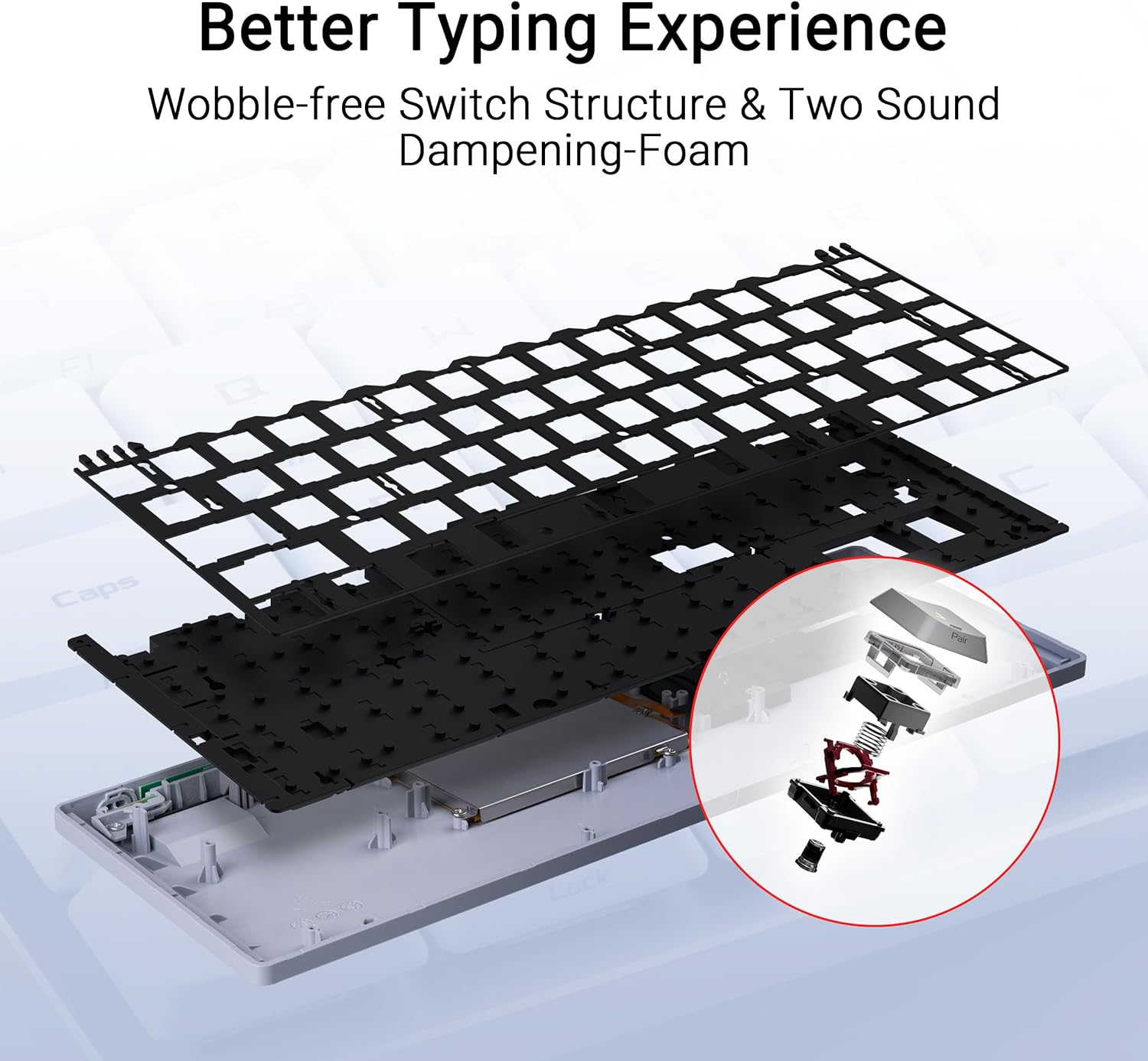 ASUS ROG Falchion RX RED Low Profile 65% Wireless Gaming Keyboard - image 4