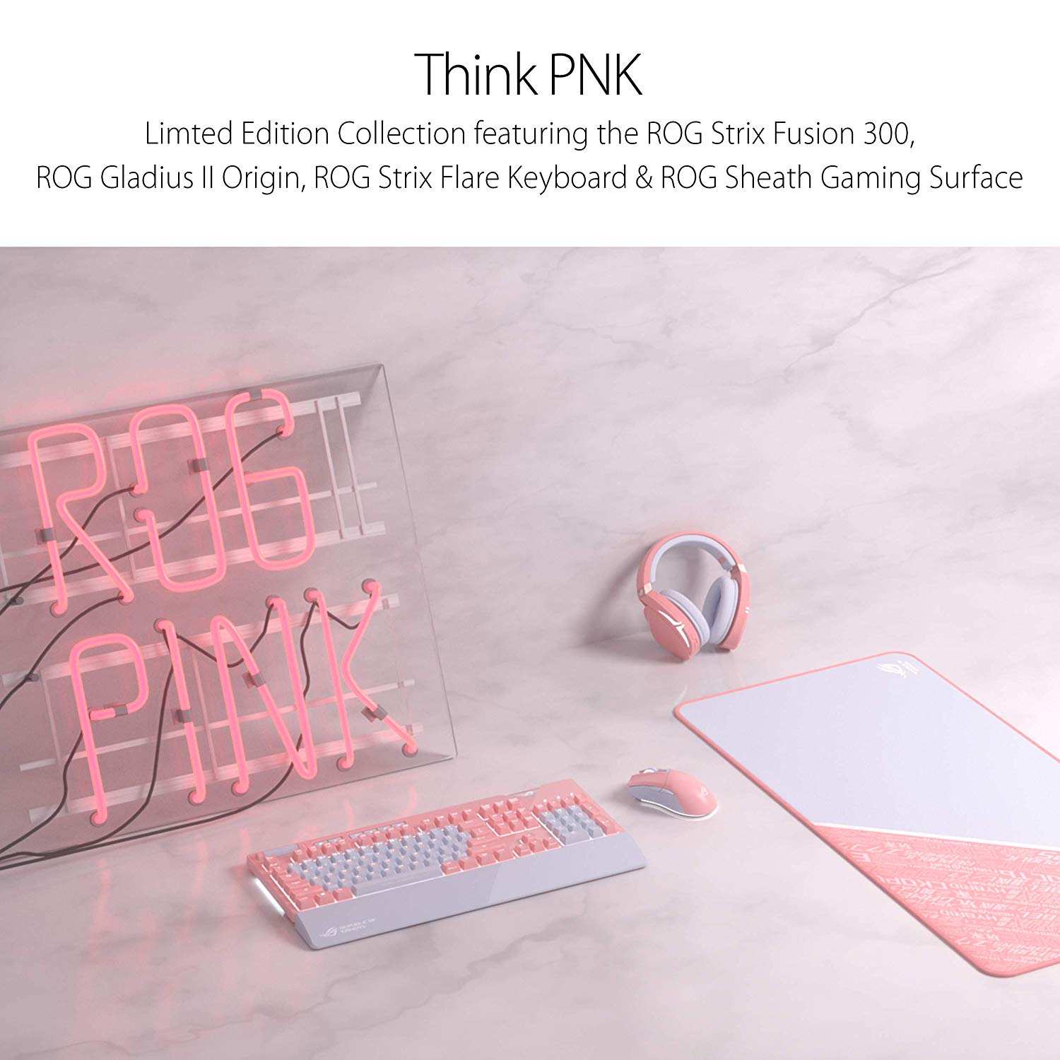 ASUS ROG Strix Flare PNK LTD Cherry MX RGB RED Keyboard - image 2