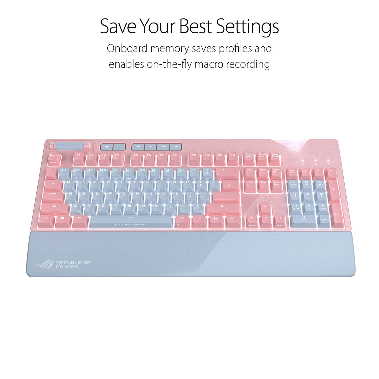 ASUS ROG Strix Flare PNK LTD Cherry MX RGB RED Keyboard - image 5