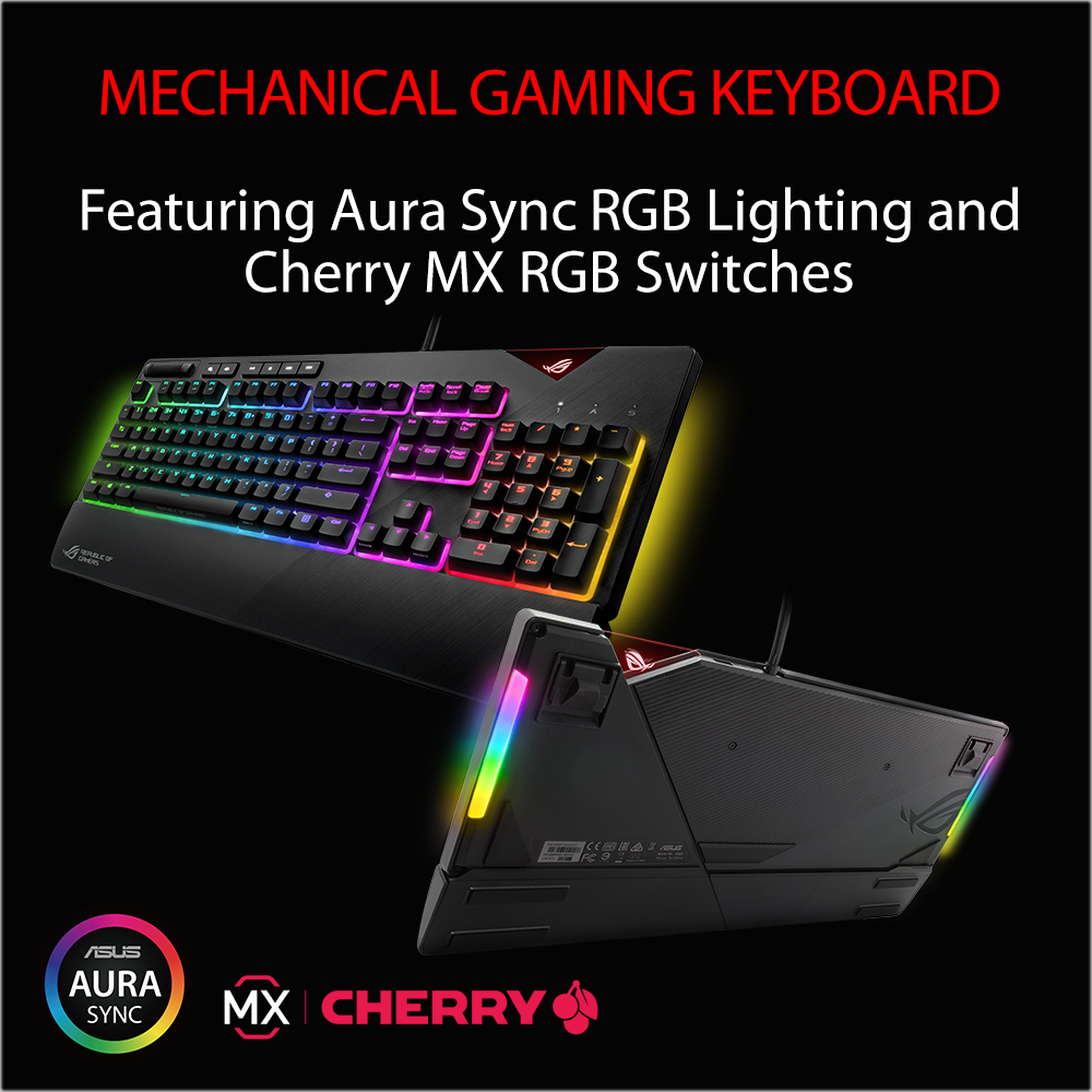 ASUS ROG Strix Flare Cherry MX RGB RED mechanical keyboard - image 2