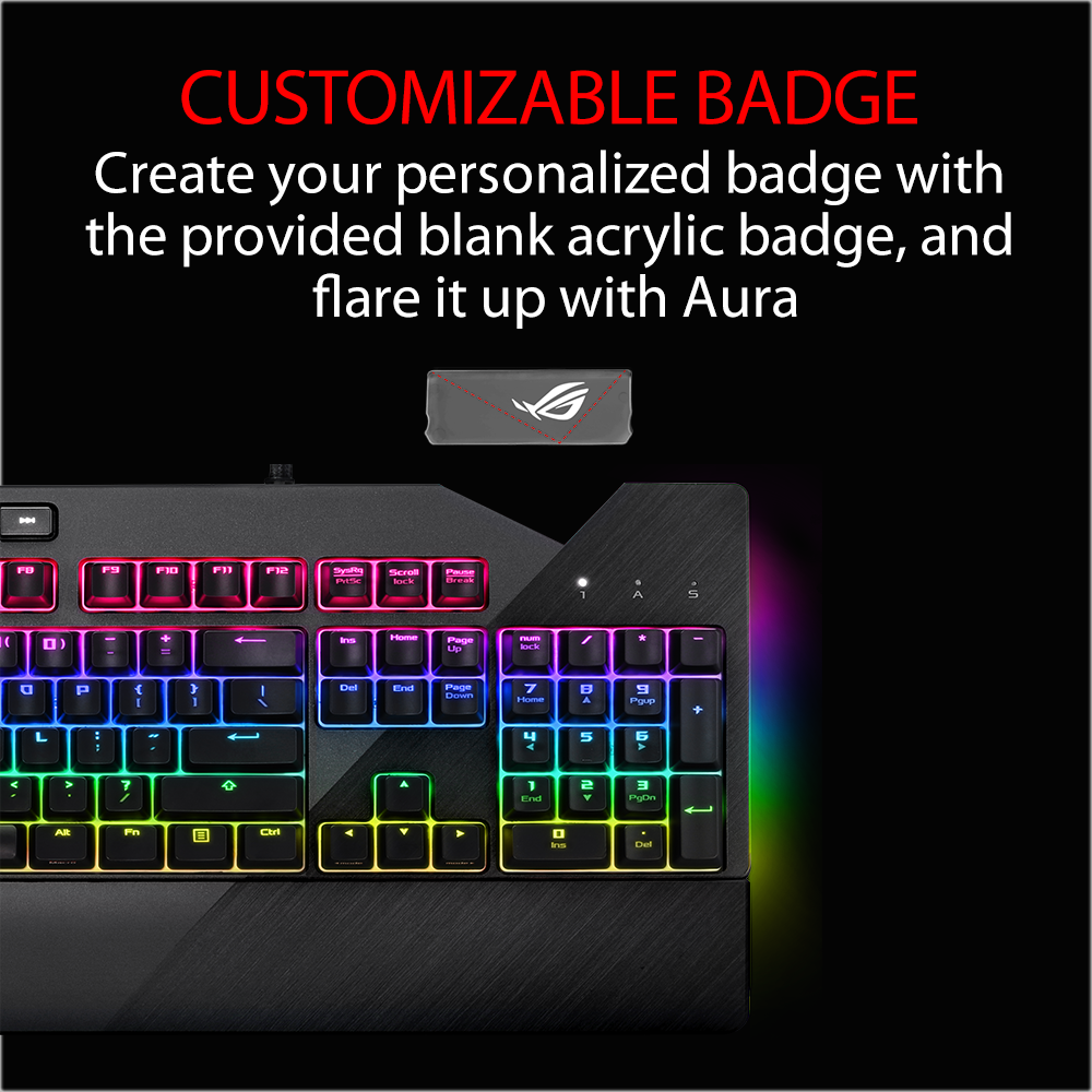 ASUS ROG Strix Flare Cherry MX RGB RED mechanical keyboard - image 3