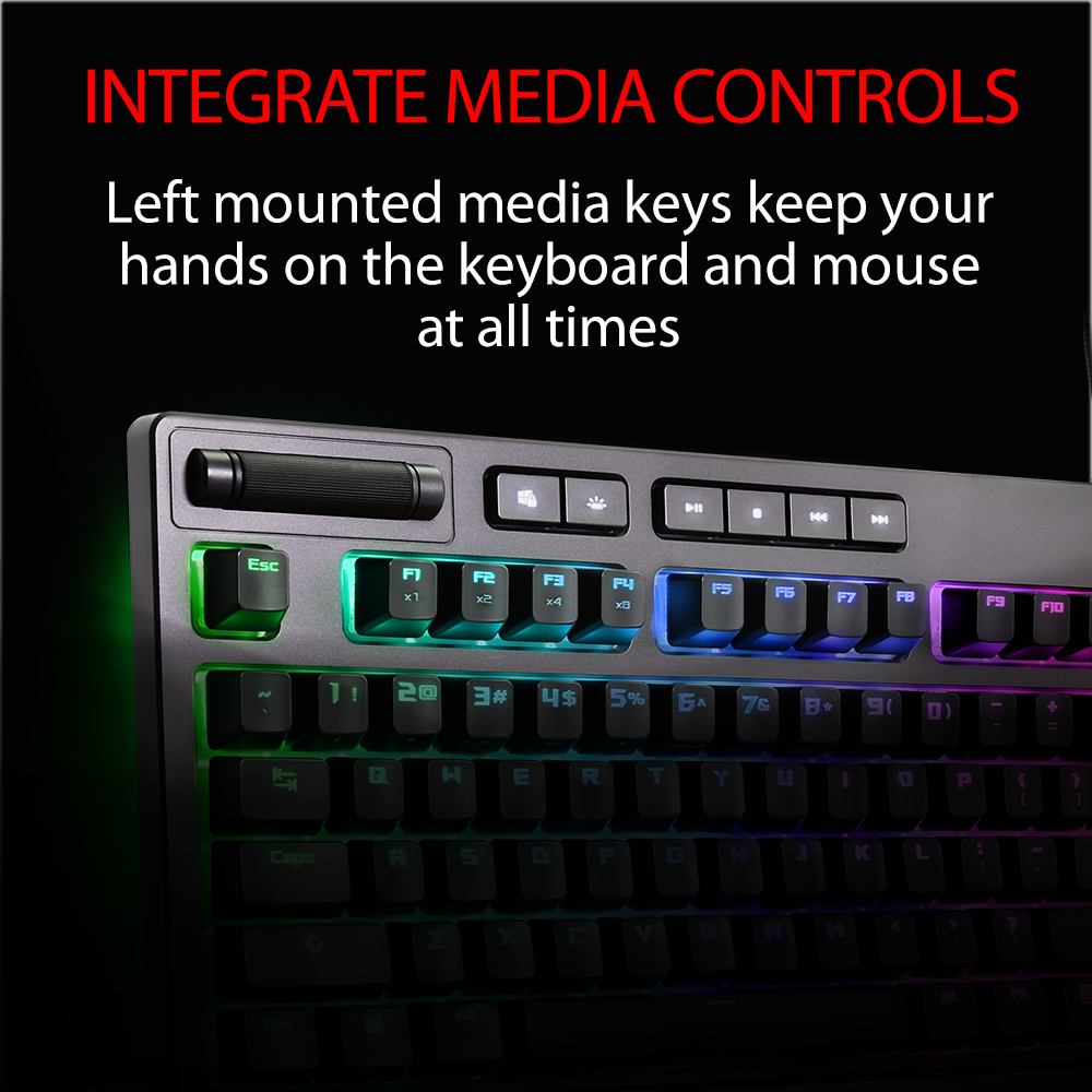 ASUS ROG Strix Flare Cherry MX RGB RED mechanical keyboard - image 4