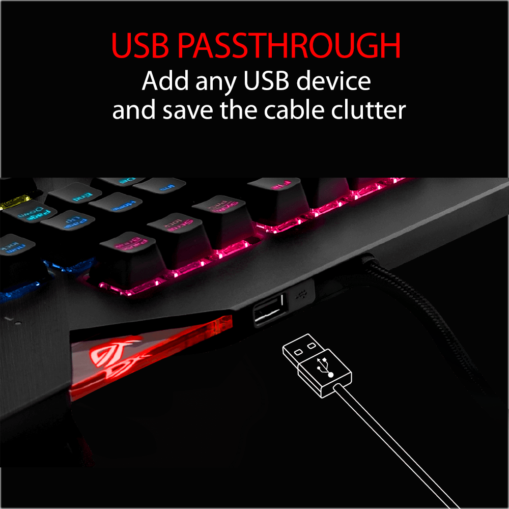 ASUS ROG Strix Flare Cherry MX RGB RED mechanical keyboard - image 5