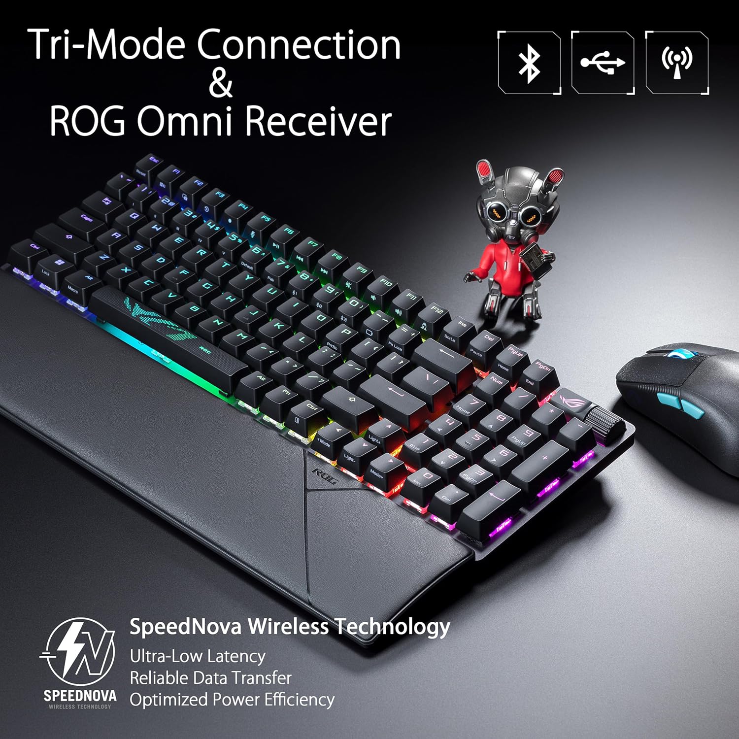 ASUS ROG Strix Scope II 96 Wireless NX Snow Black Gaming Keyboard - image 3