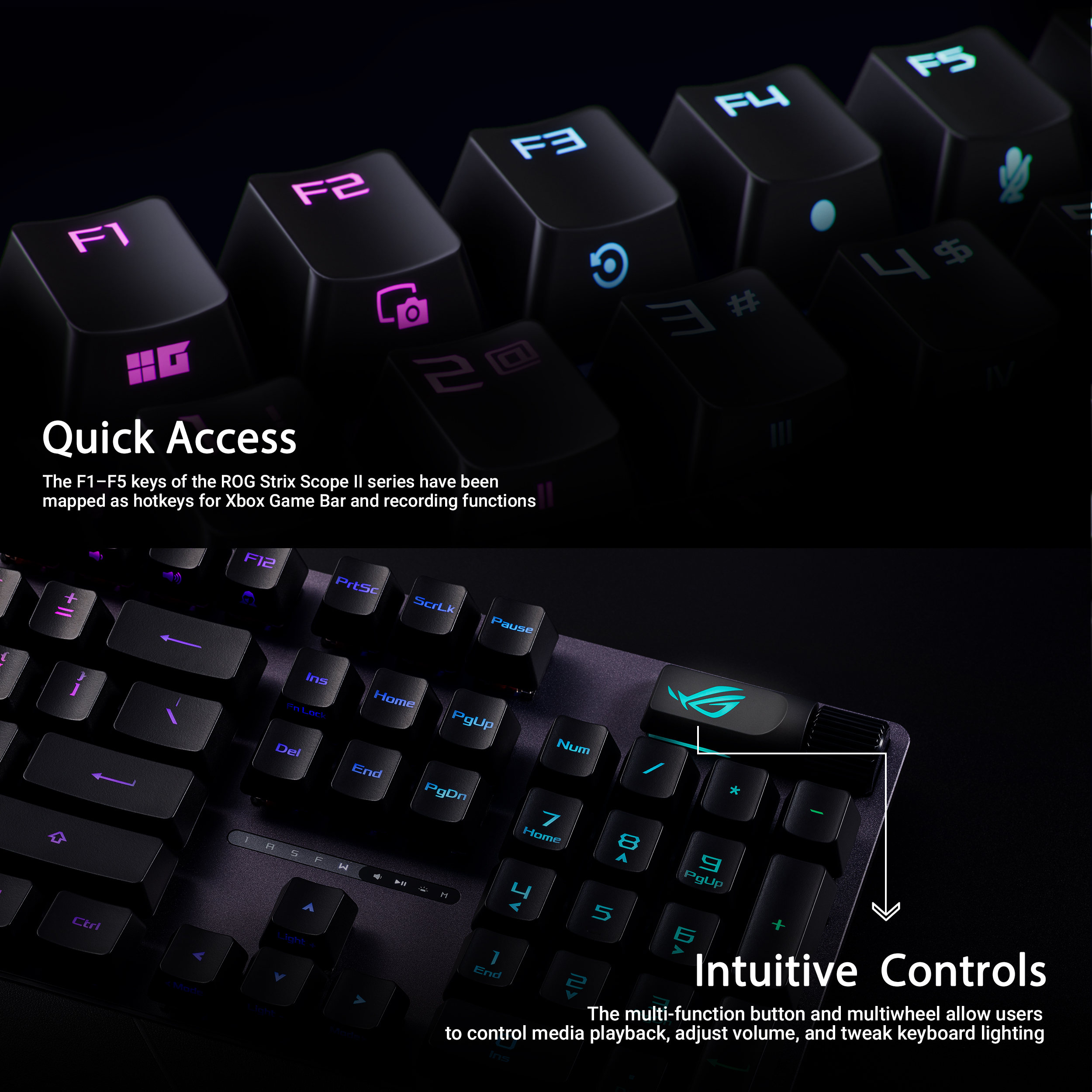 ASUS ROG Strix Scope II RX Red Full-Size Gaming Keyboard - image 6