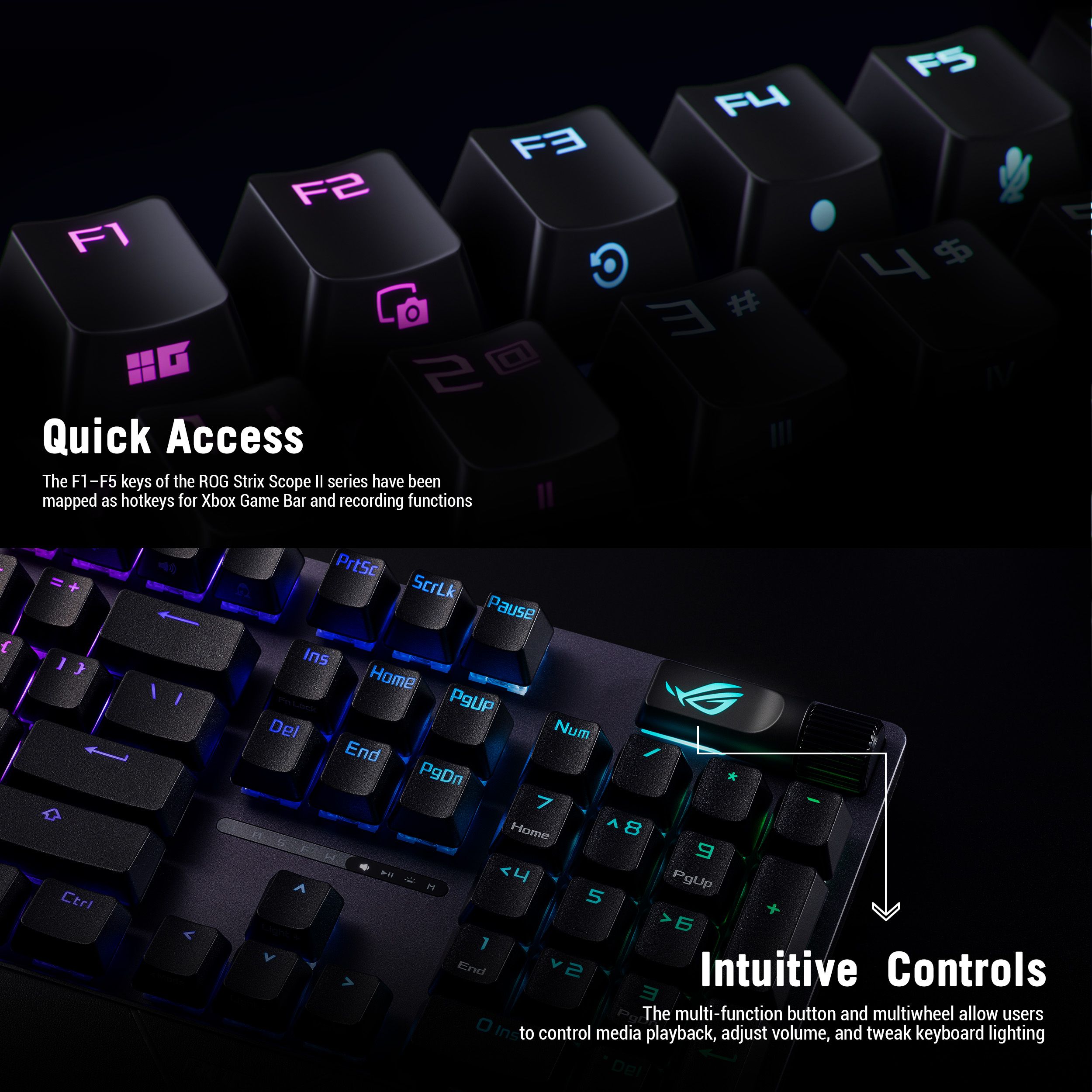 ASUS ROG Strix Scope II X NX Snow Wired Gaming Keyboard - image 2