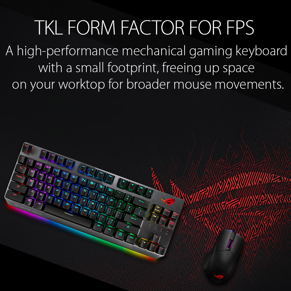 ASUS ROG Strix Scope TKL Deluxe Cherry MX RED keyboard - image 2