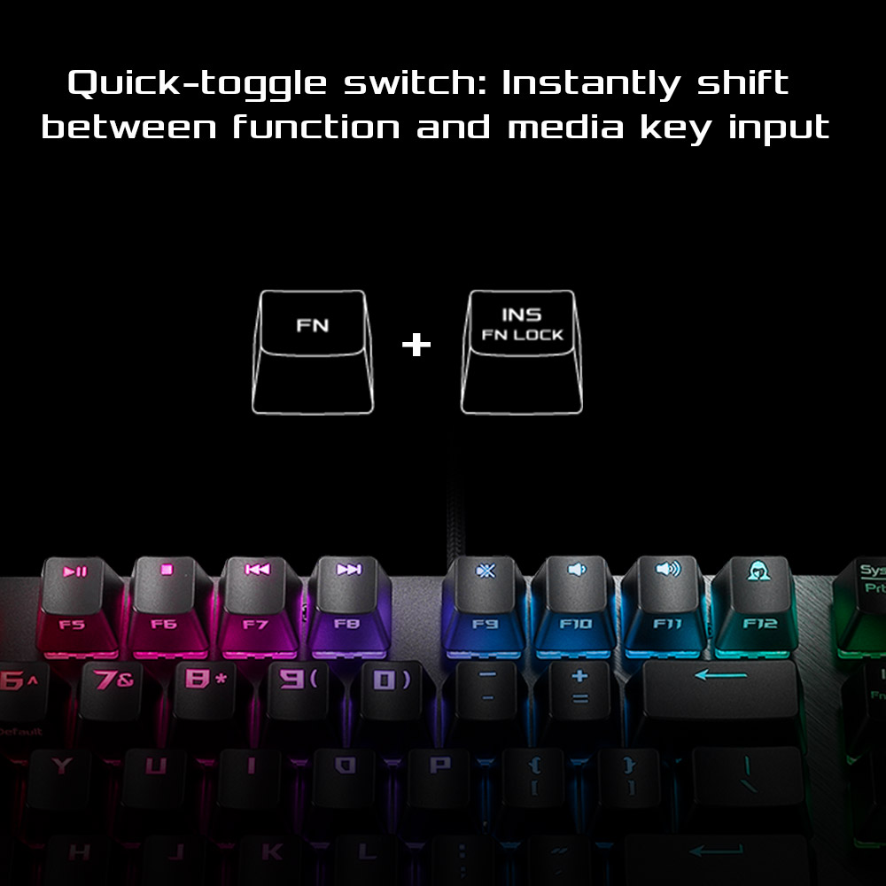 ASUS ROG Strix Scope Cherry MX RGB RED Keyboard - image 3