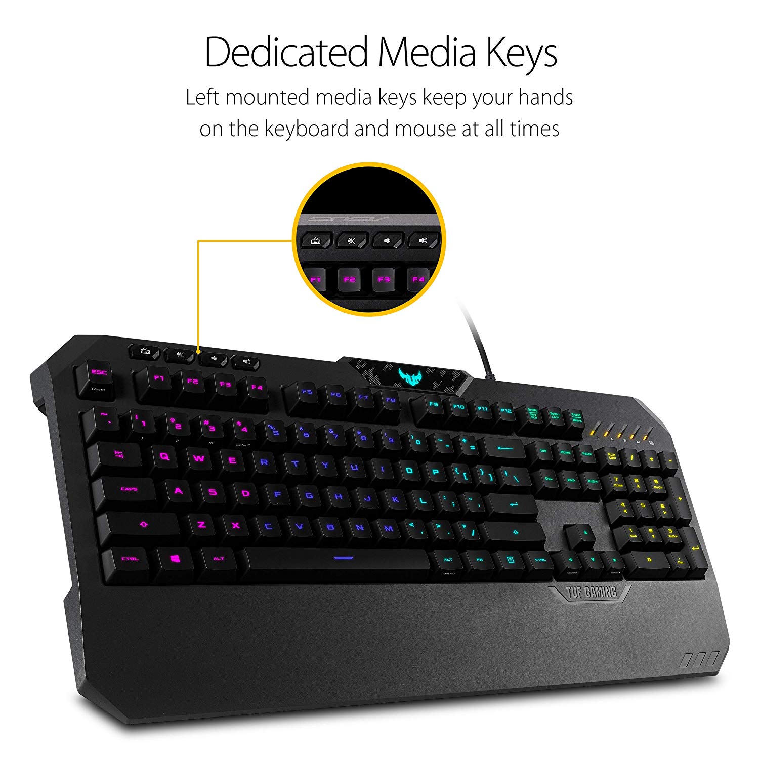 ASUS TUF Gaming K5 RGB Mech-Brane Keyboard - image 3