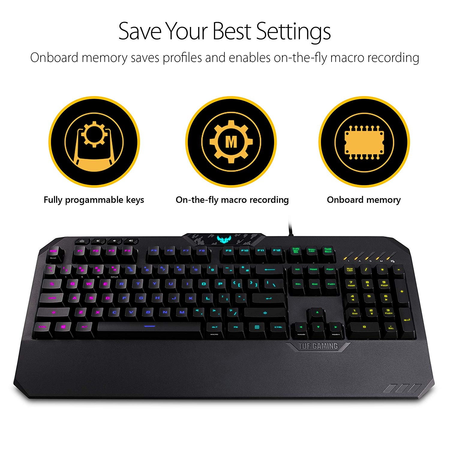 ASUS TUF Gaming K5 RGB Mech-Brane Keyboard - image 4