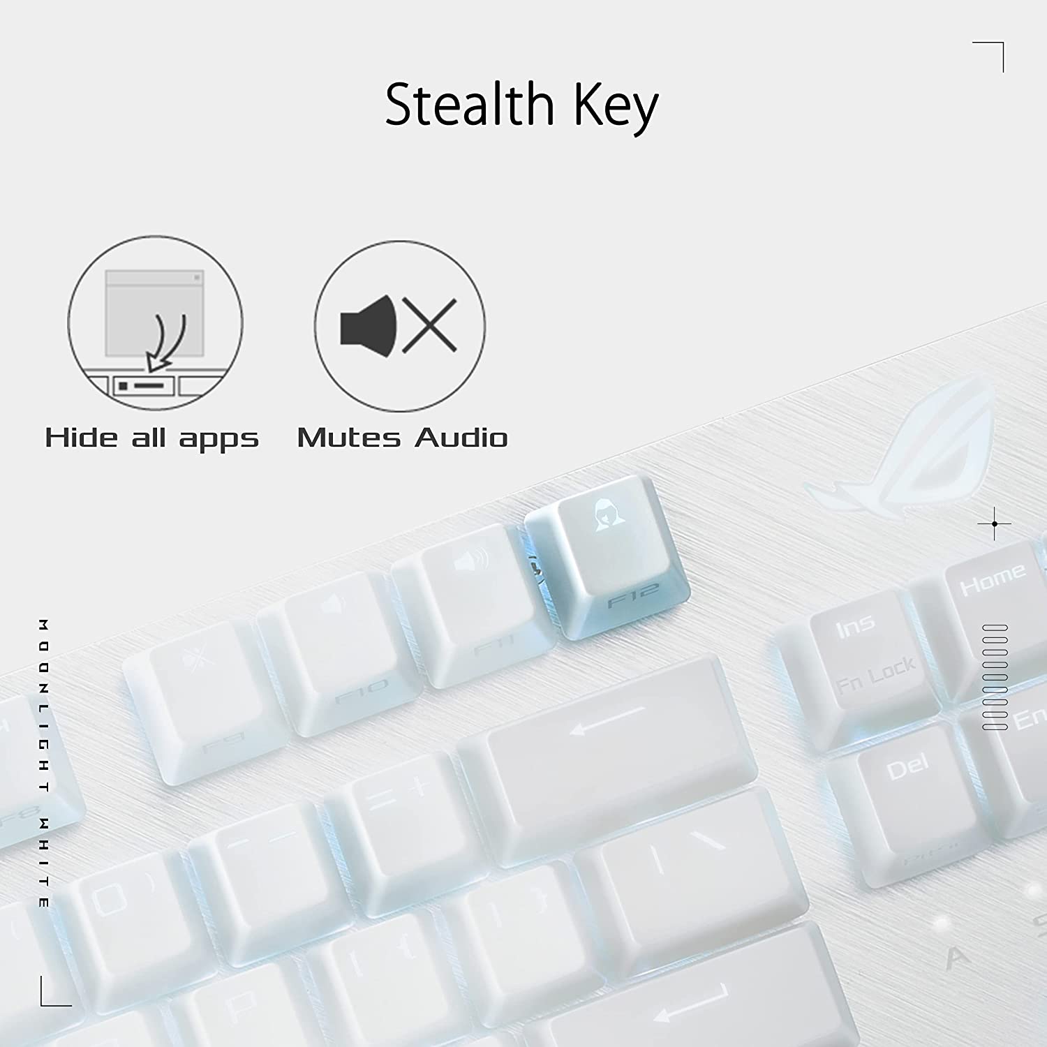 ASUS ROG Strix Scope NX TKL Moonlight White RED switches - image 5