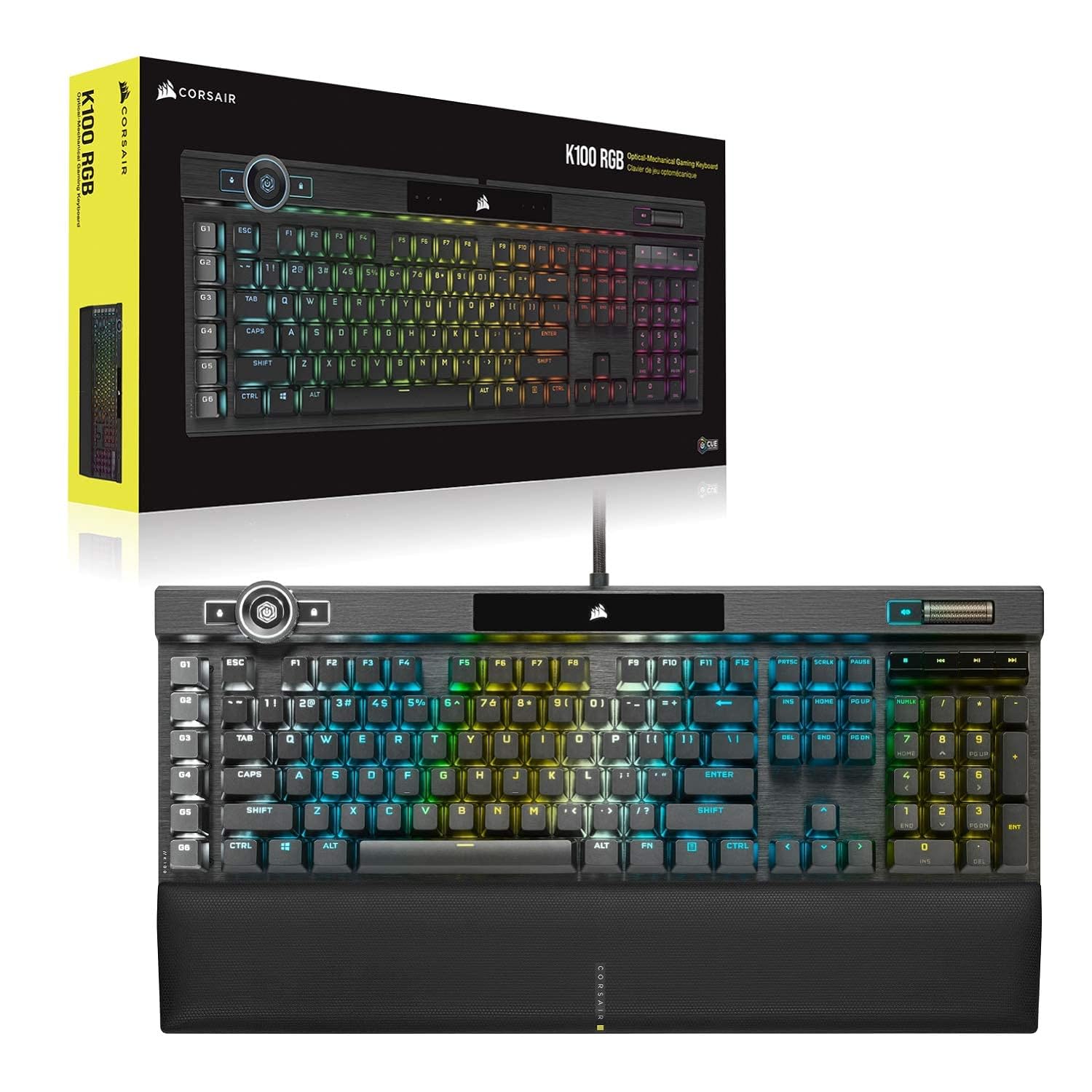Corsair K100 RGB Mechanical CHERRY MX Speed Black Keyboard - image 11