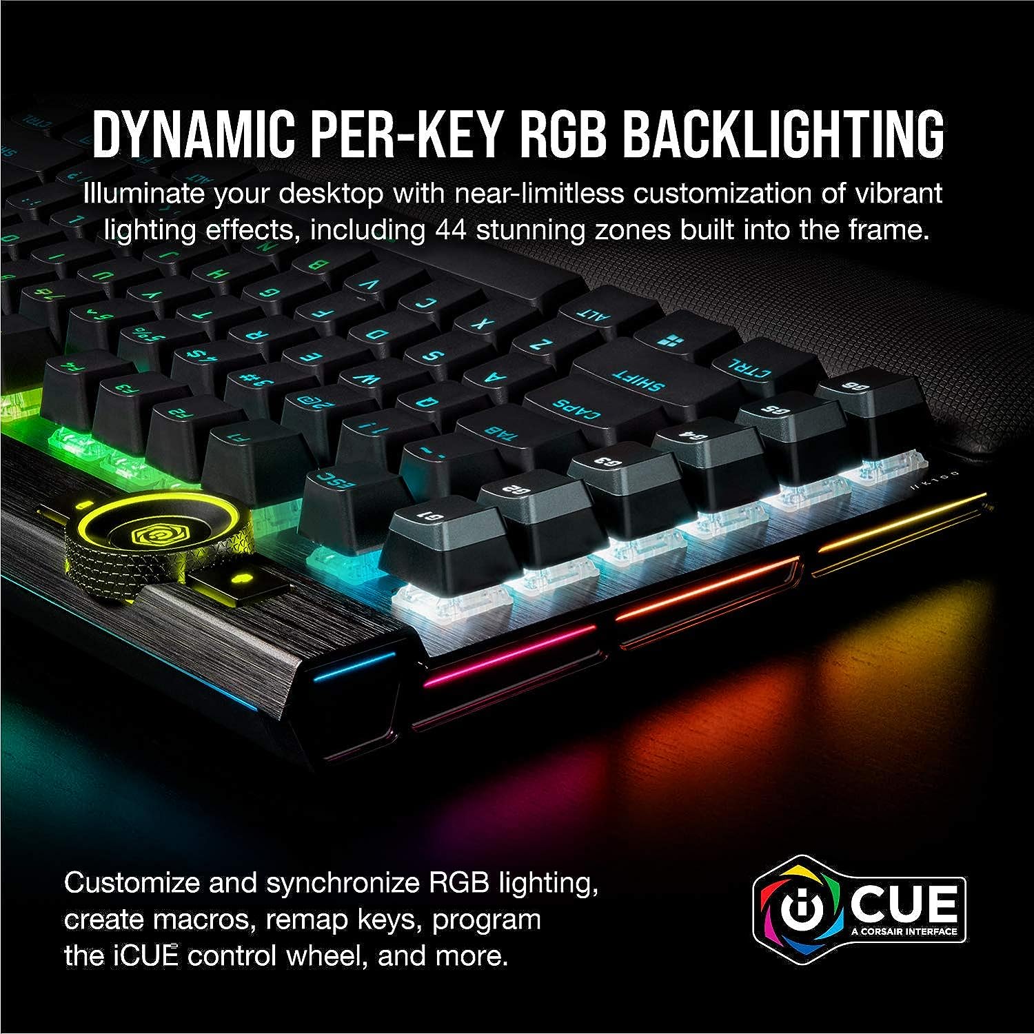 Corsair K100 RGB Mechanical CHERRY MX Speed Black Keyboard - image 5