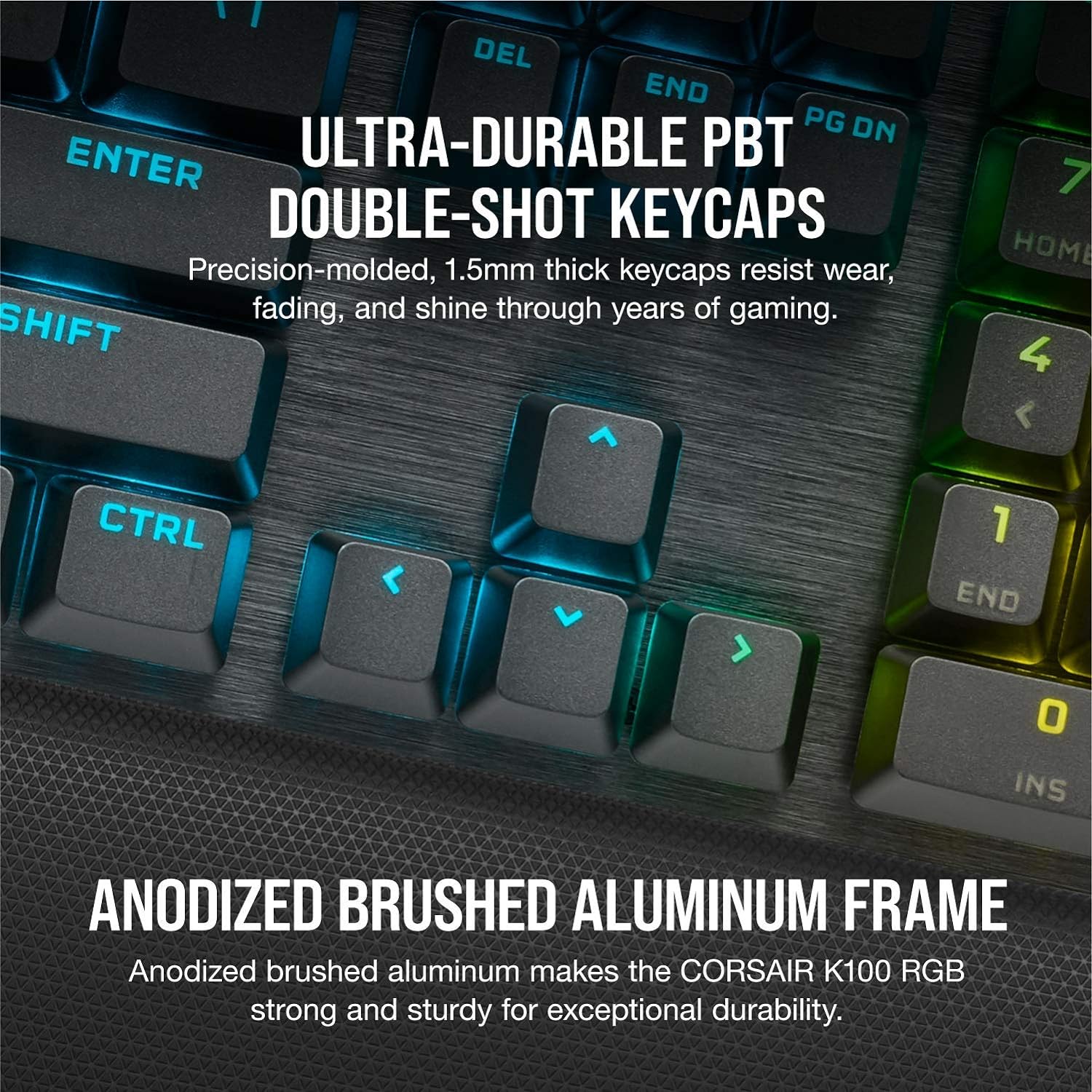 Corsair K100 RGB Mechanical CHERRY MX Speed Black Keyboard - image 7