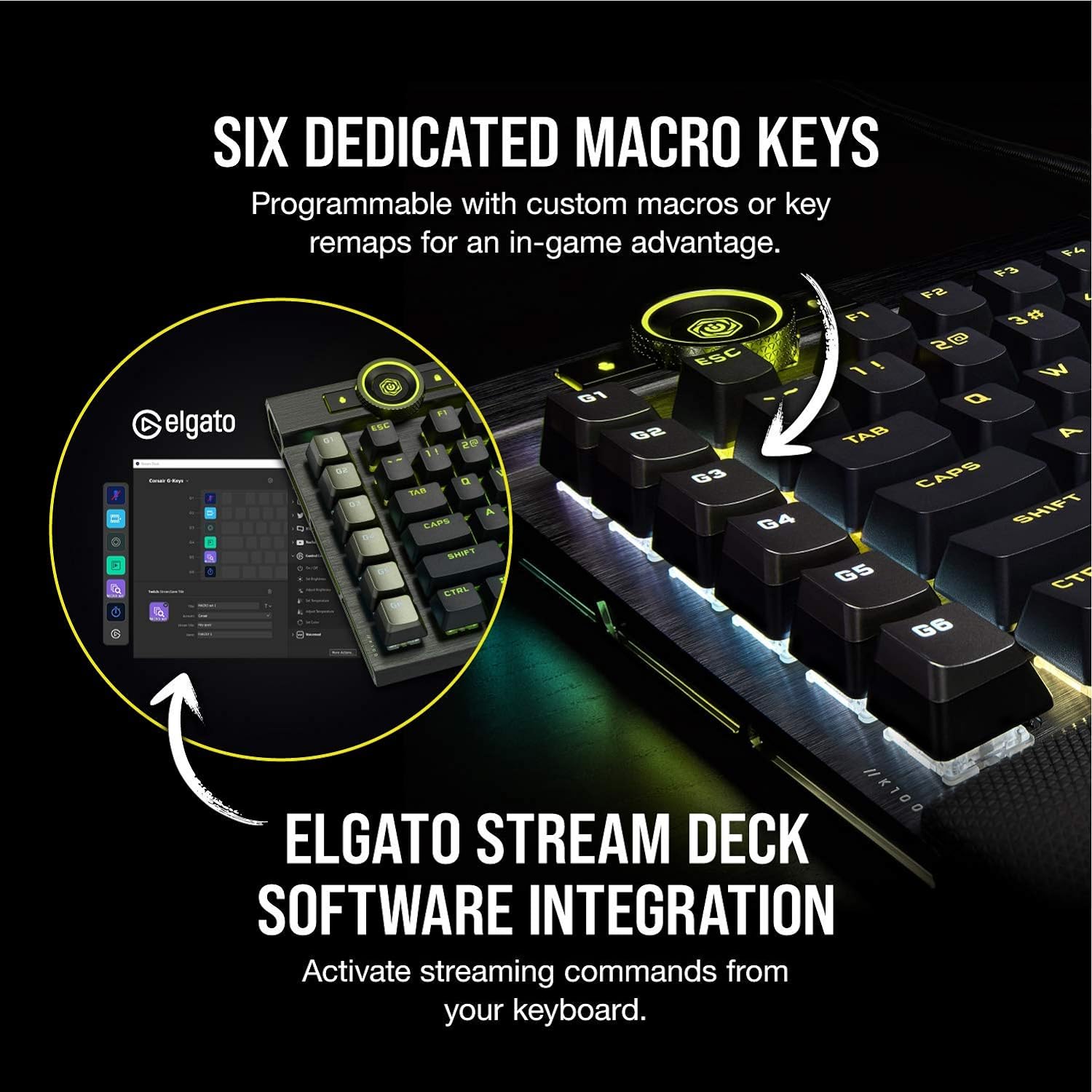 Corsair K100 RGB Mechanical CHERRY MX Speed Black Keyboard - image 8