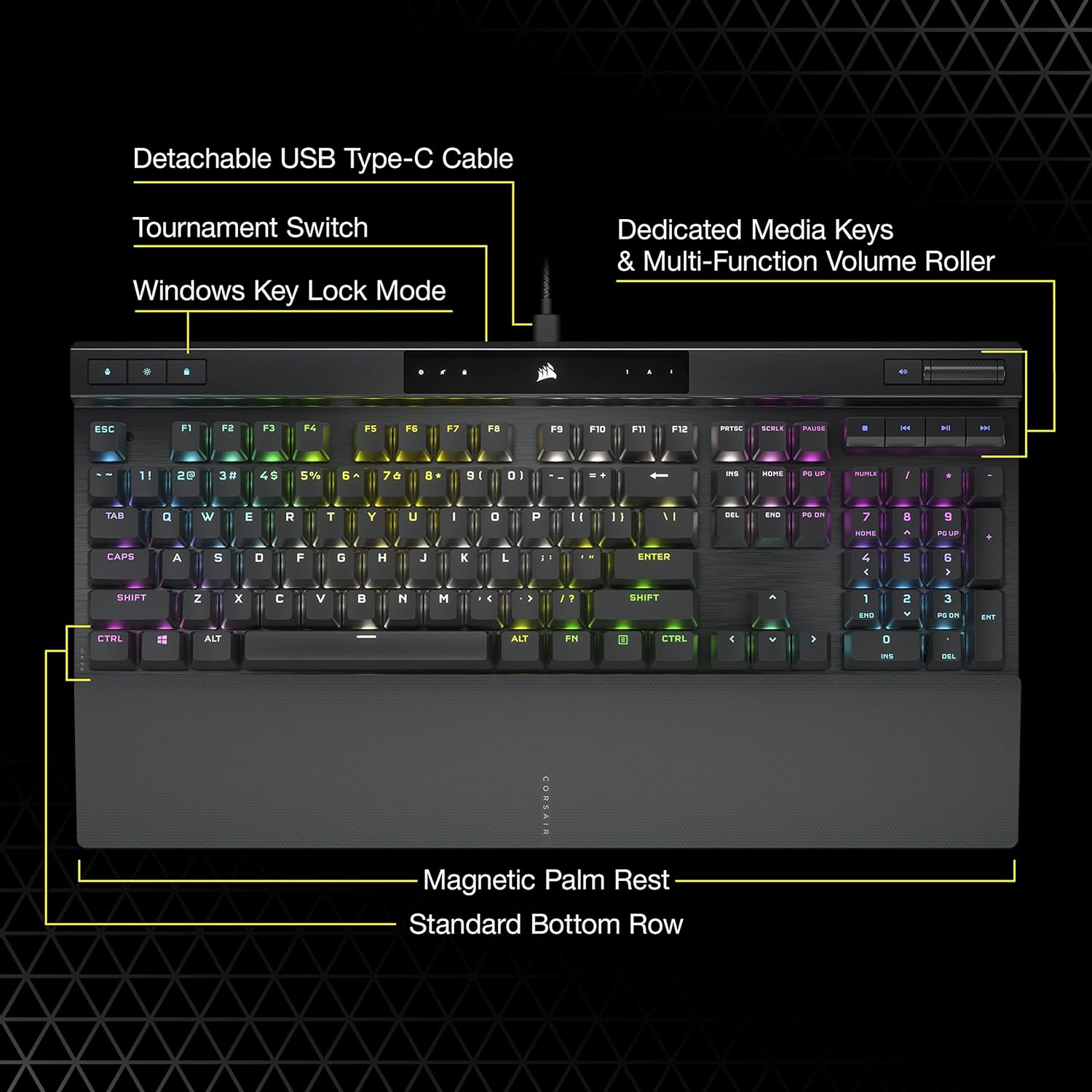 Corsair K70 RGB PRO Black Mechanical Gaming Keyboard - image 7