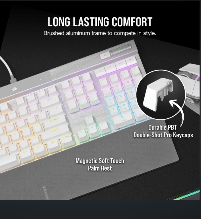Corsair K70 RGB PRO White Mechanical Gaming Keyboard - image 4