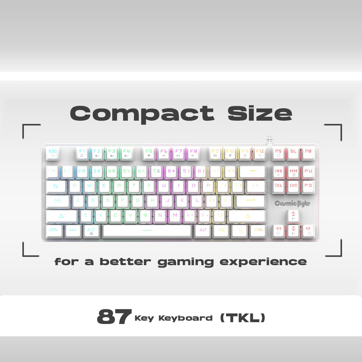 Cosmic Byte GK 37 Firefly White TKL Mechanical Keyboard - image 4