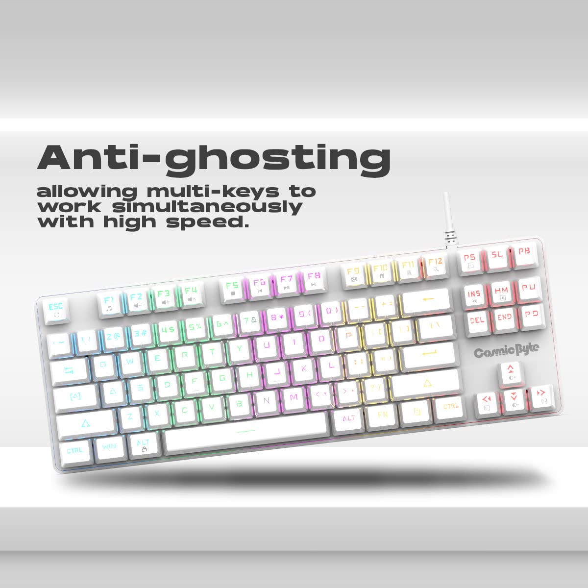 Cosmic Byte GK 37 Firefly White TKL Mechanical Keyboard - image 5