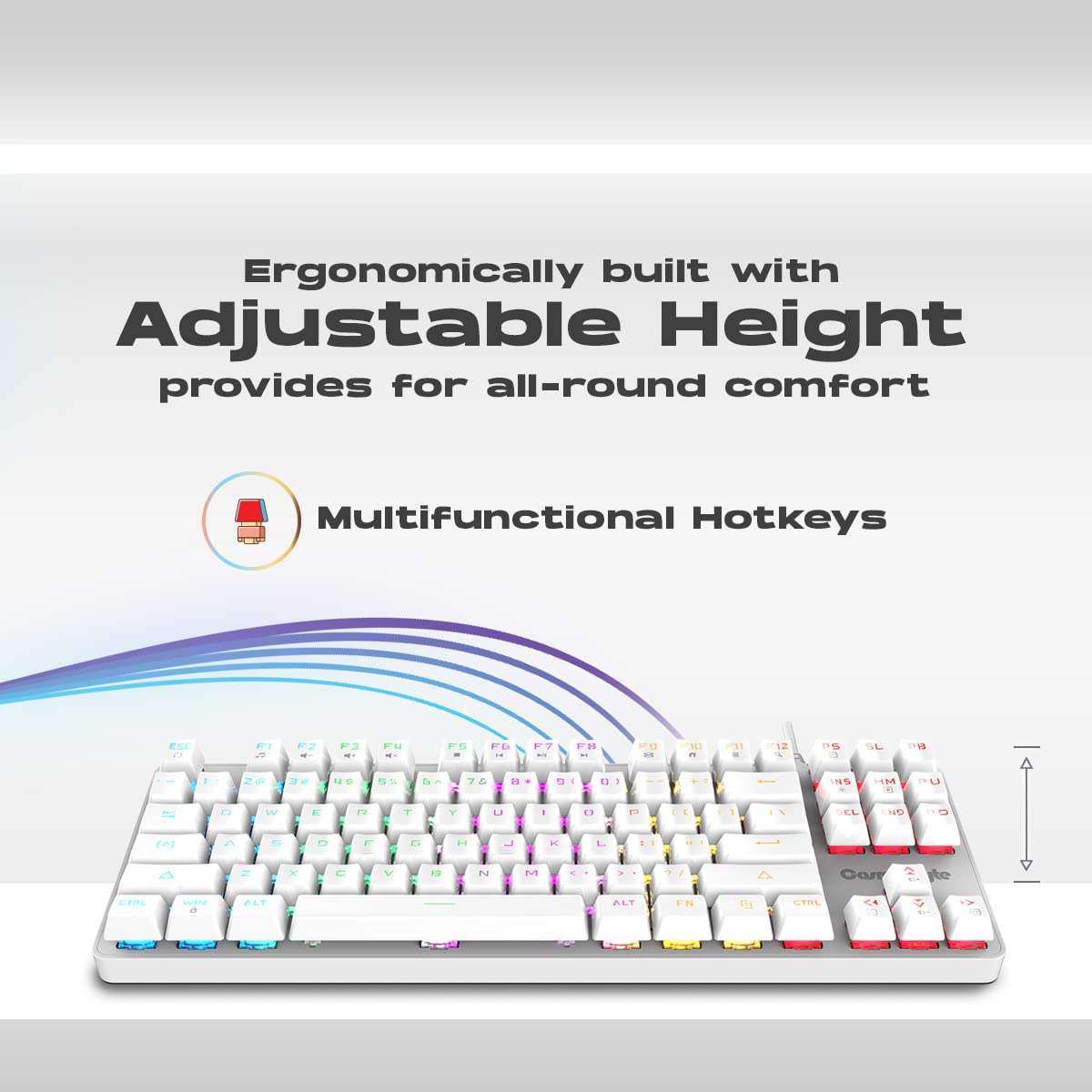 Cosmic Byte GK 37 Firefly White TKL Mechanical Keyboard - image 7