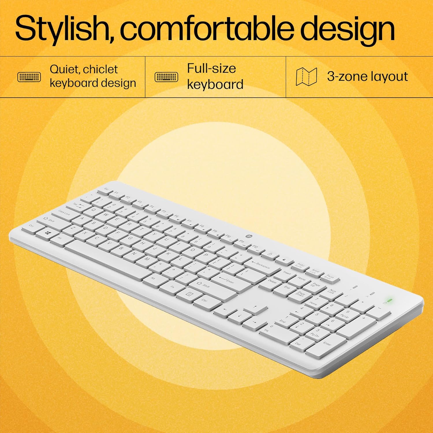 HP 230 Wireless Keyboard and Mouse Combo White - image 6
