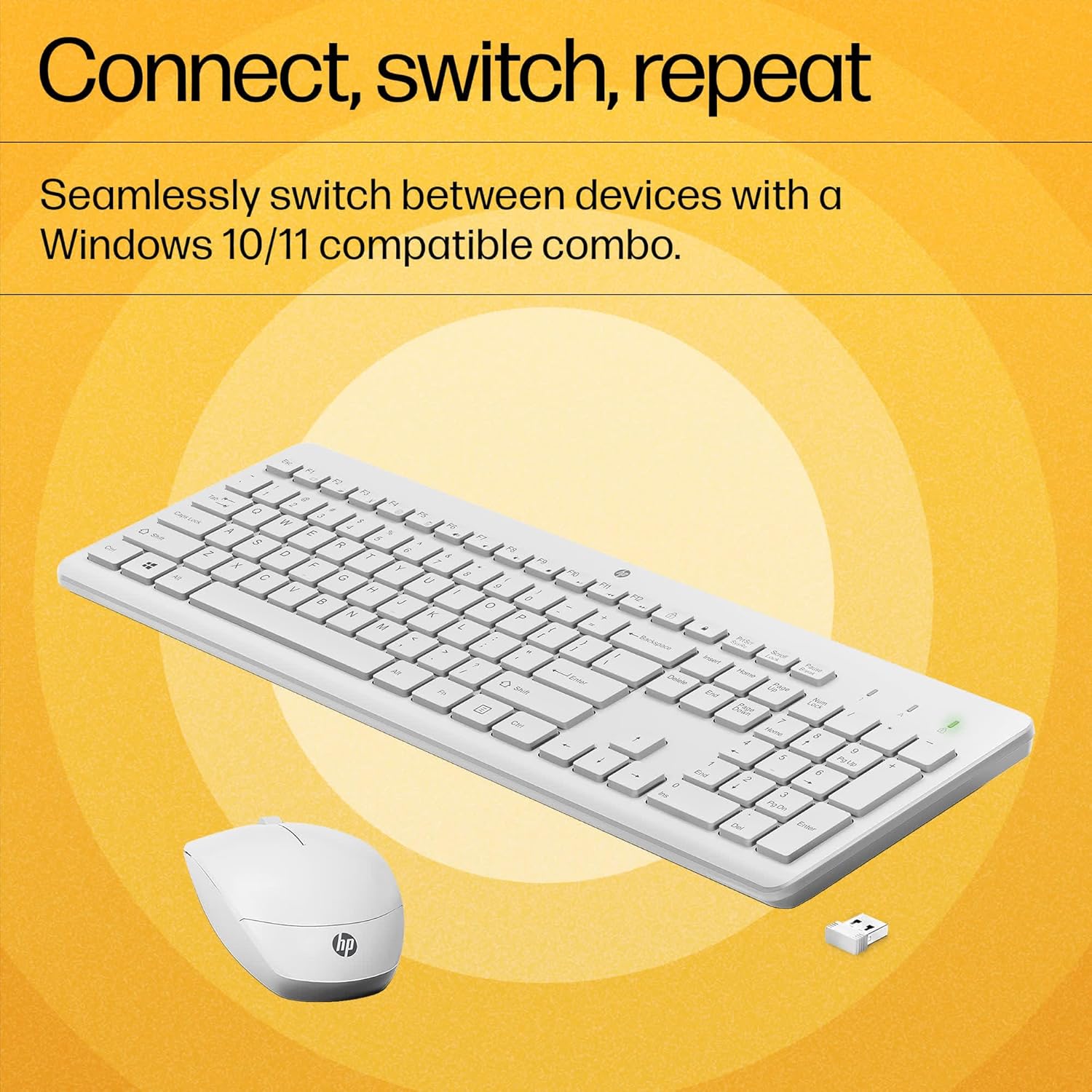 HP 230 Wireless Keyboard and Mouse Combo White - image 7