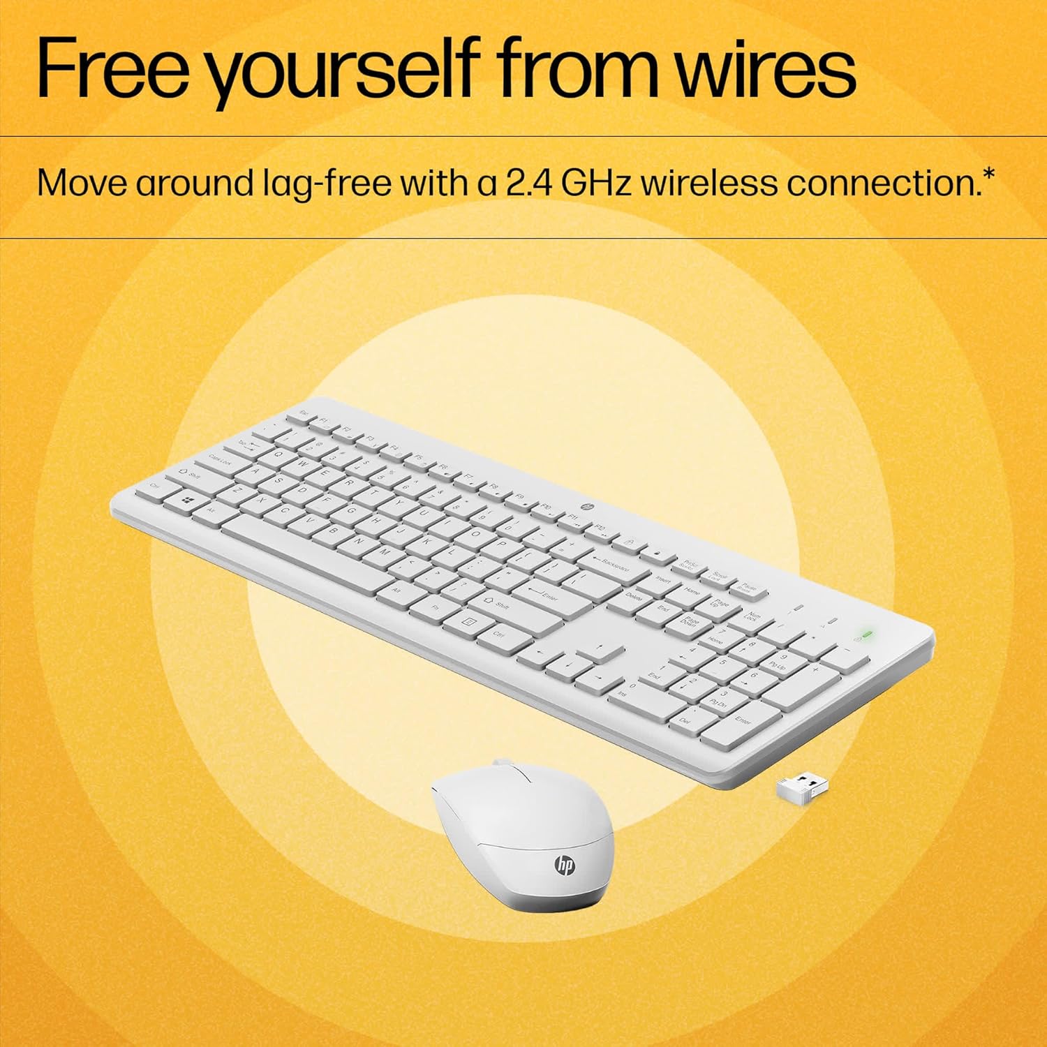 HP 230 Wireless Keyboard and Mouse Combo White - image 8