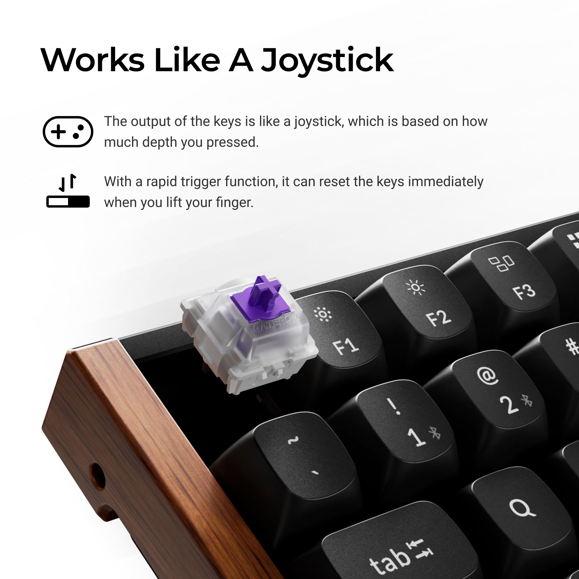 Keychron K2 HE Wireless Magnetic RGB Keyboard Black - image 2