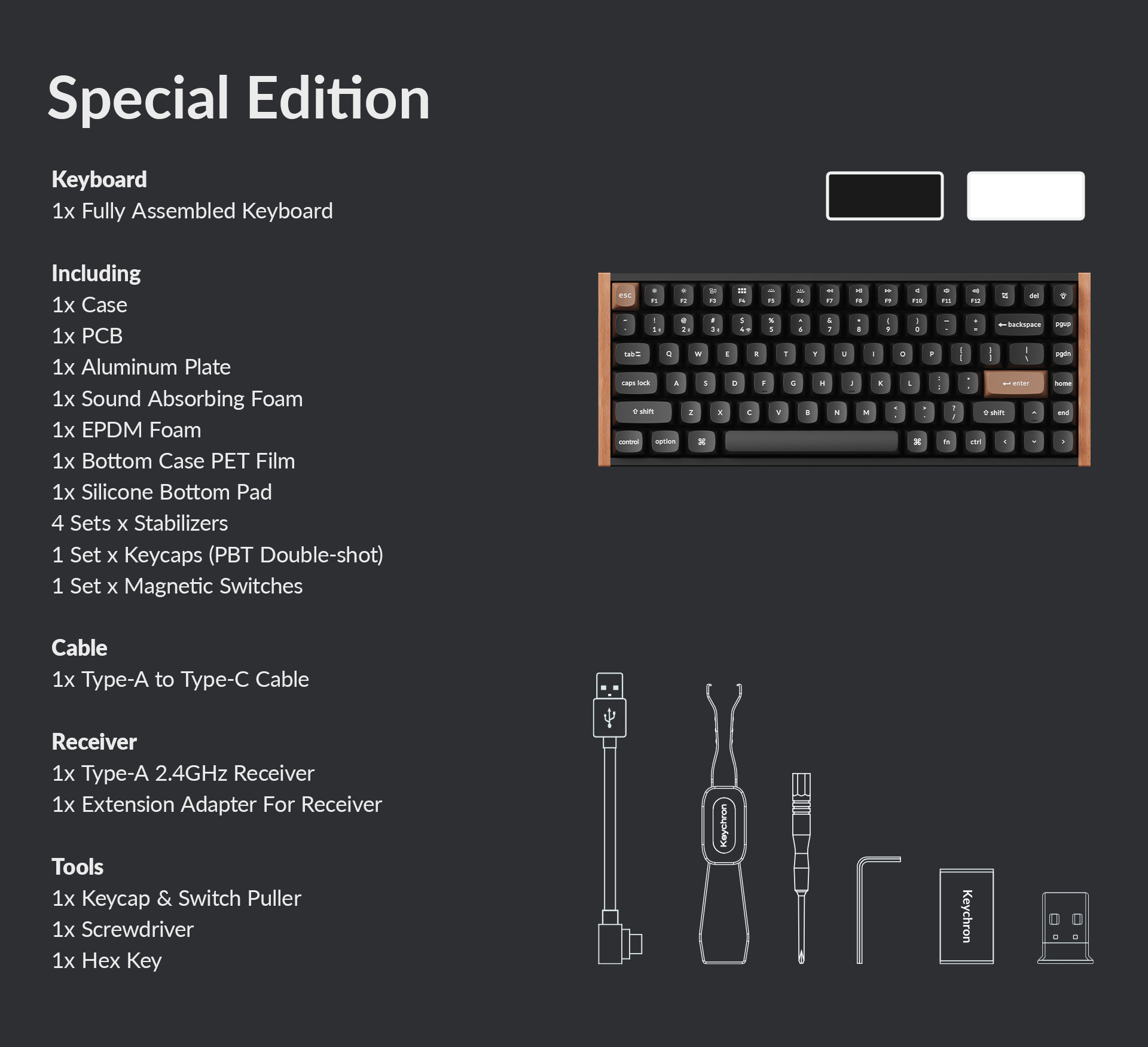 Keychron K2 HE Wireless Magnetic RGB Keyboard Black - image 5
