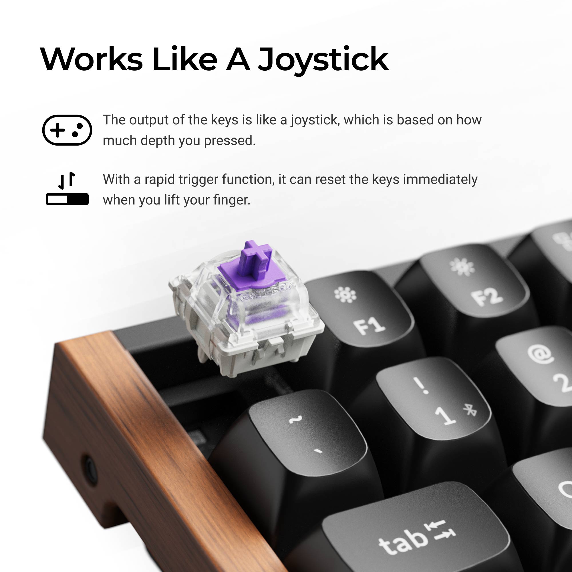 Keychron K4 HE Wireless Magnetic RGB Keyboard Black - image 4