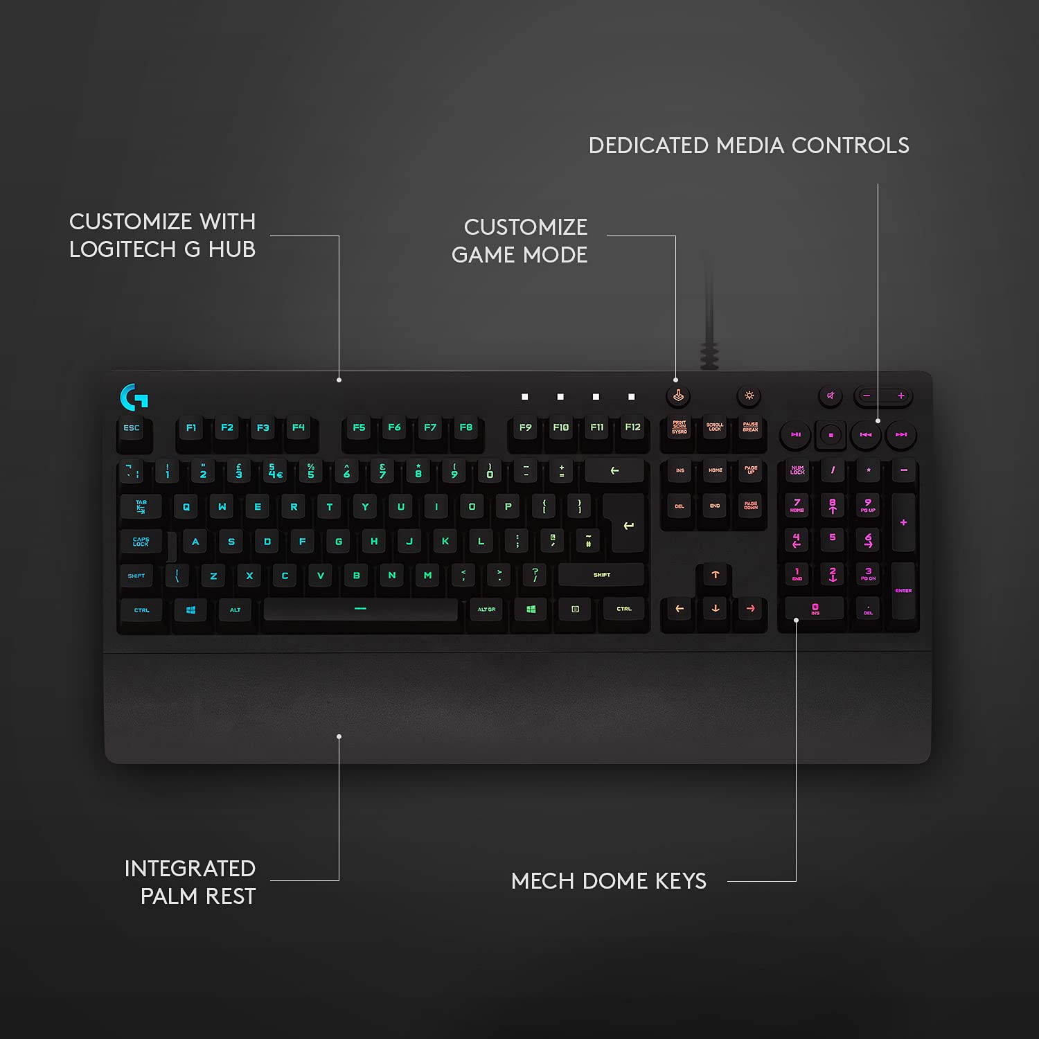 Logitech G213 Prodigy Gaming Keyboard with RGB Lighting - image 5