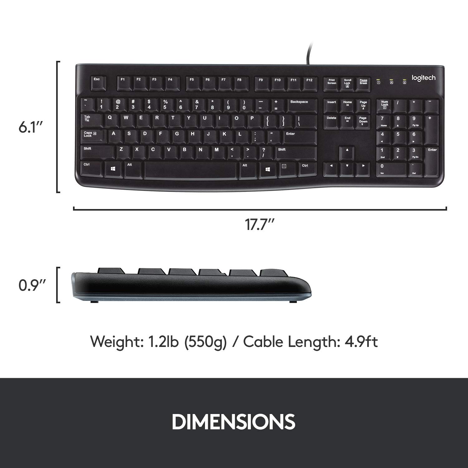 Logitech K120 USB Keyboard - image 7