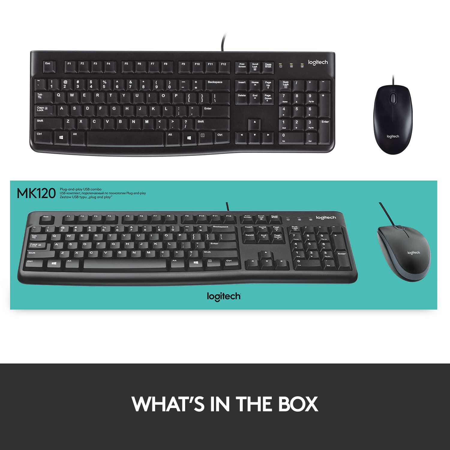 Logitech MK120 Wired USB Keyboard And Mouse Combo - image 8