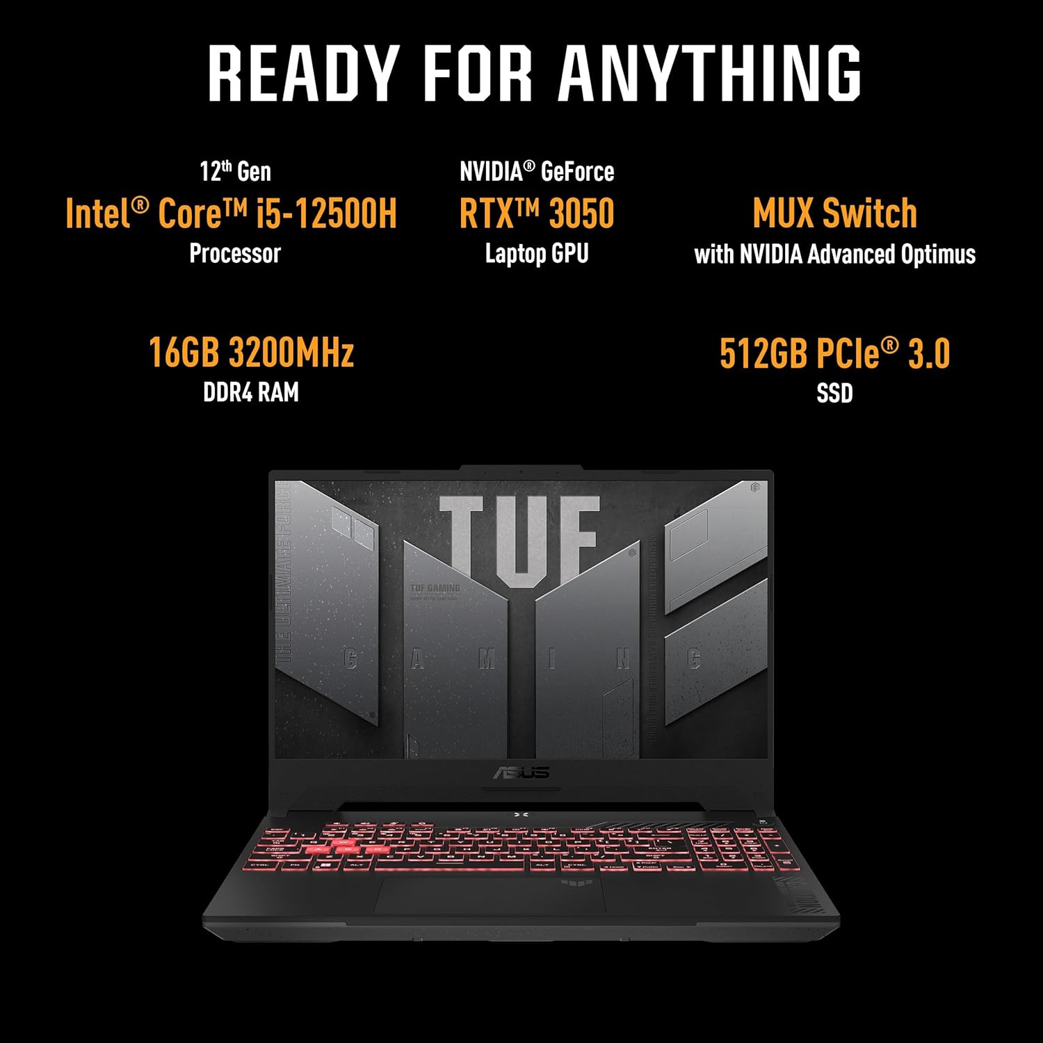 ASUS TUF Gaming F15 FX507ZC4-HN116W Gaming Laptop - image 2