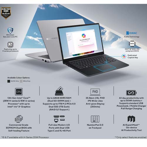 ASUS ExpertBook B1 B1403CVAB-S60032 Core 5 210H 16GB 512GB DOS Business Laptop - image 4