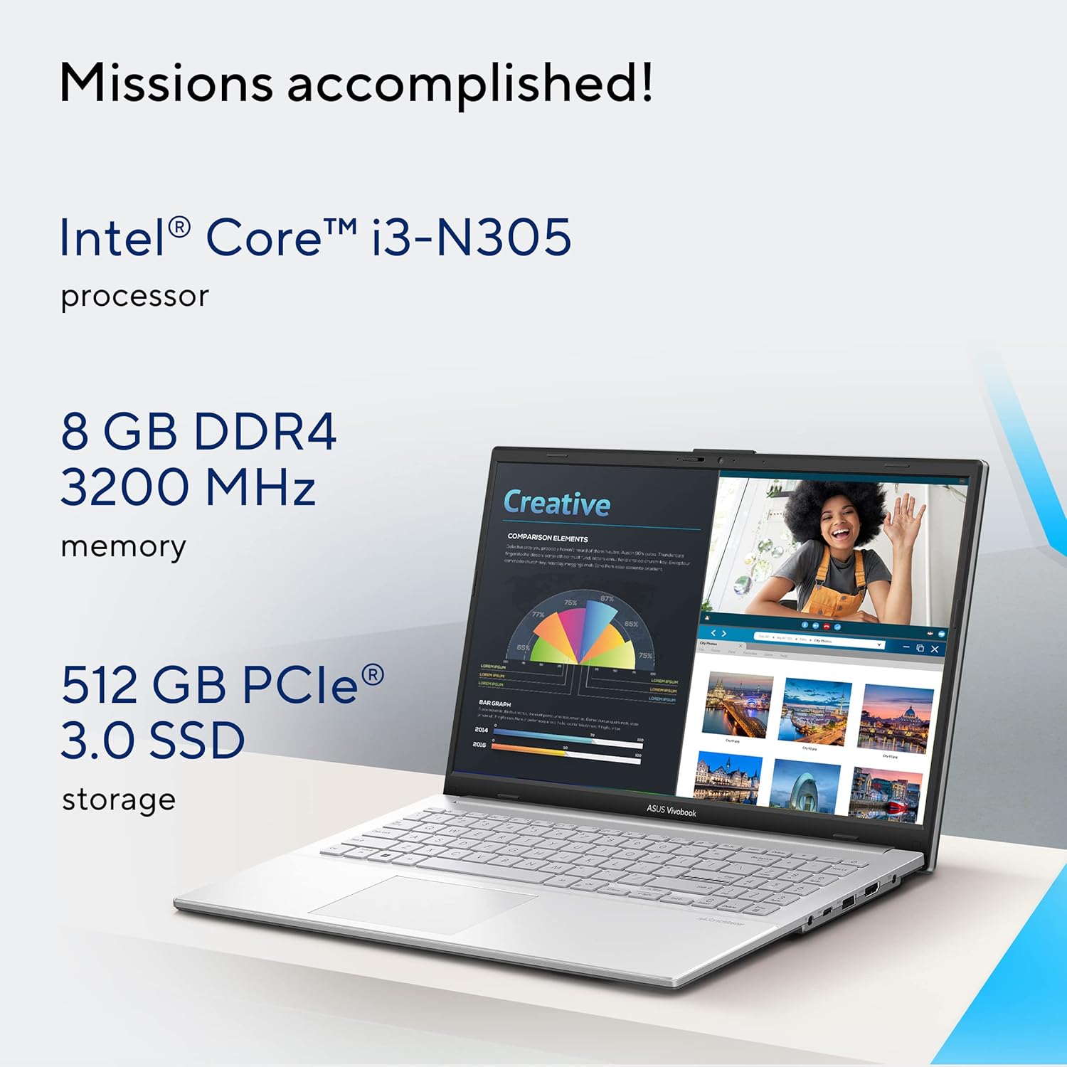 ASUS Vivobook Go 15 OLED E1504GA-LK321WS Light Weight Laptop - image 2