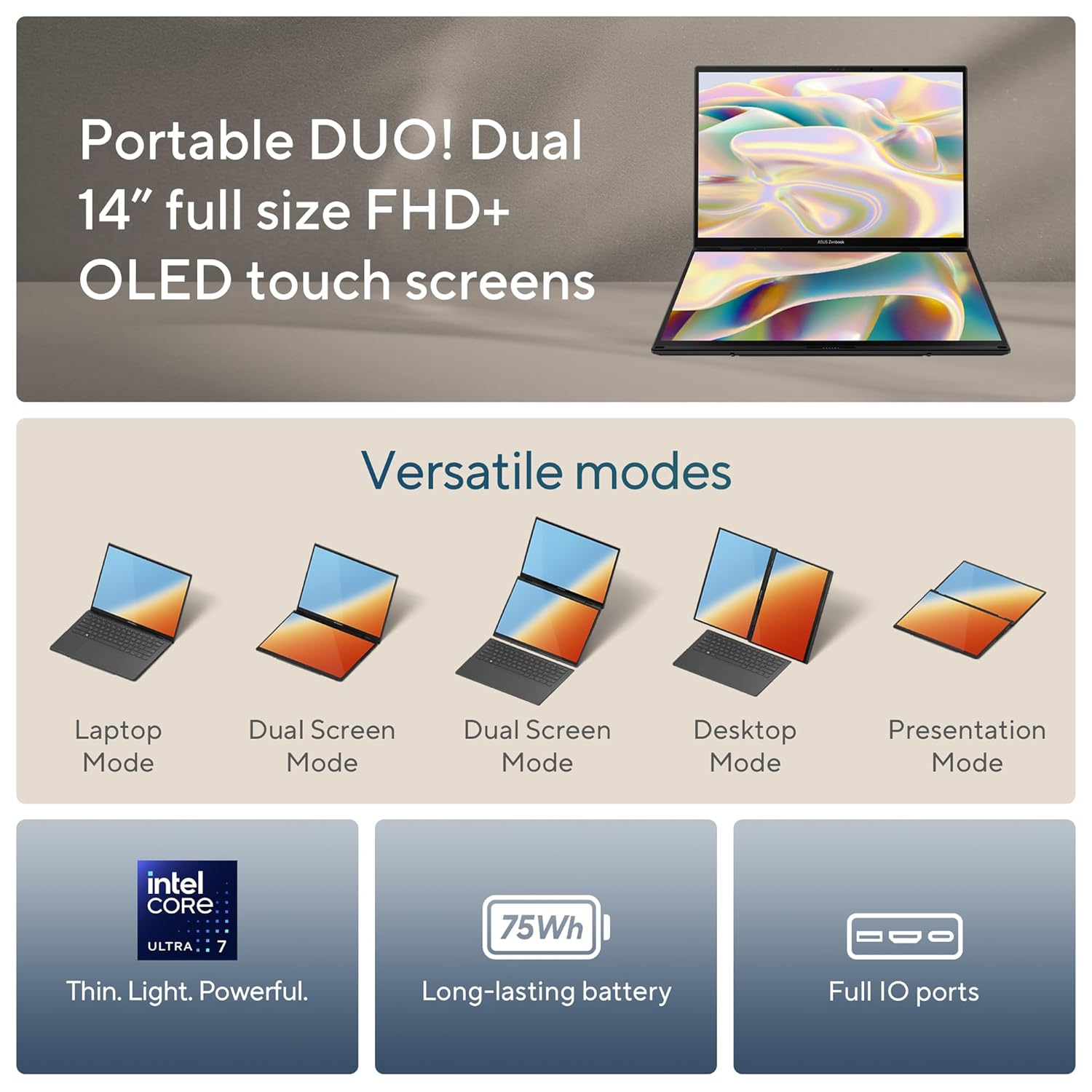 ASUS Zenbook Duo OLED UX8406MA-QL761WS Creator Laptop - image 2