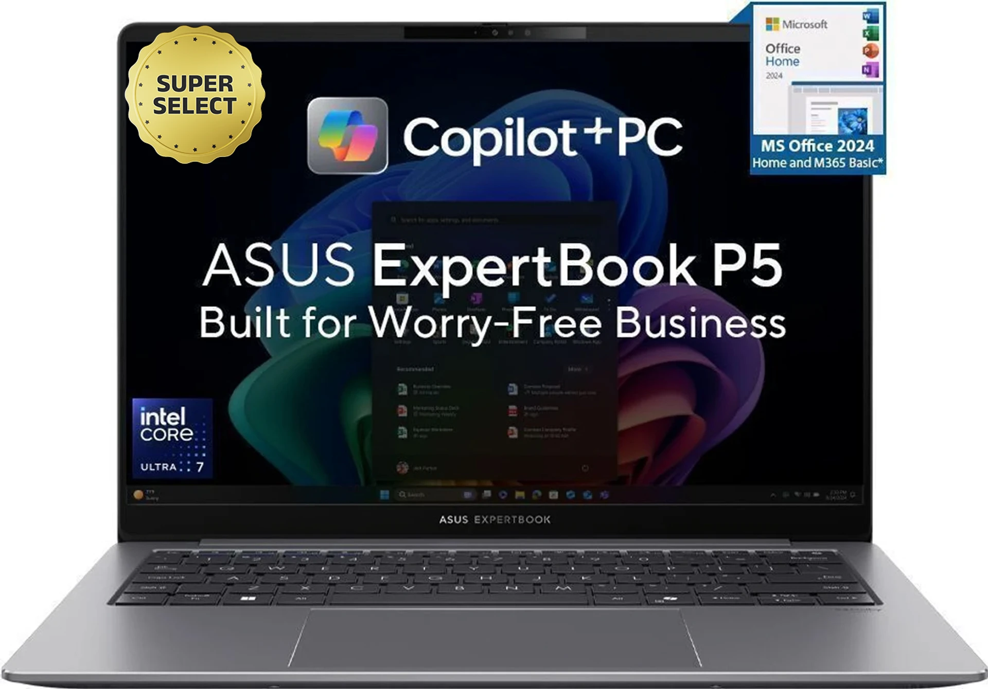 ASUS ExpertBook P5 P5405CSA-NZ0949X Core Ultra 7 258V 32GB 1TB AI Laptop
