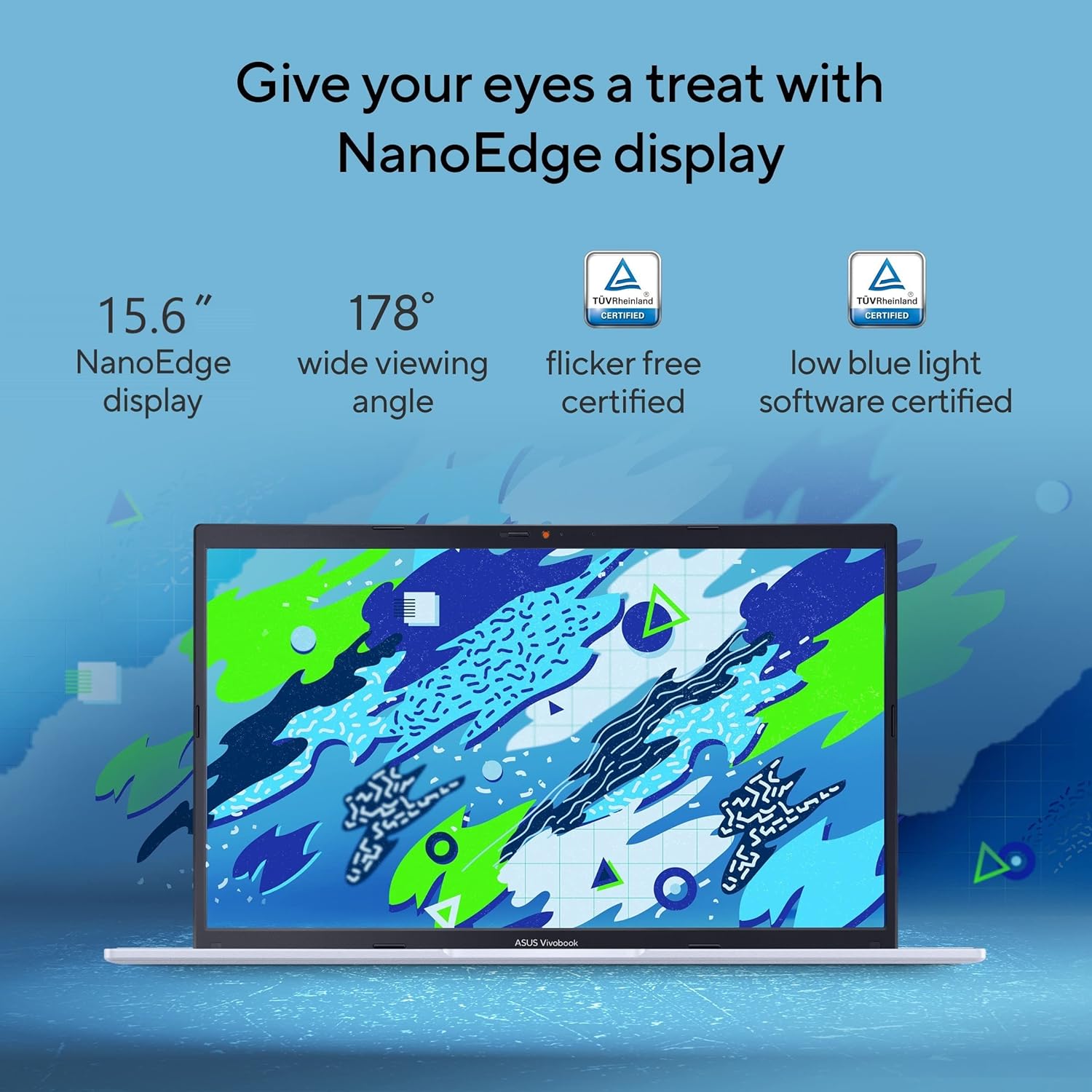ASUS VivoBook 15 Core i3 1220P 8GB 512GB Quiet Blue - image 3