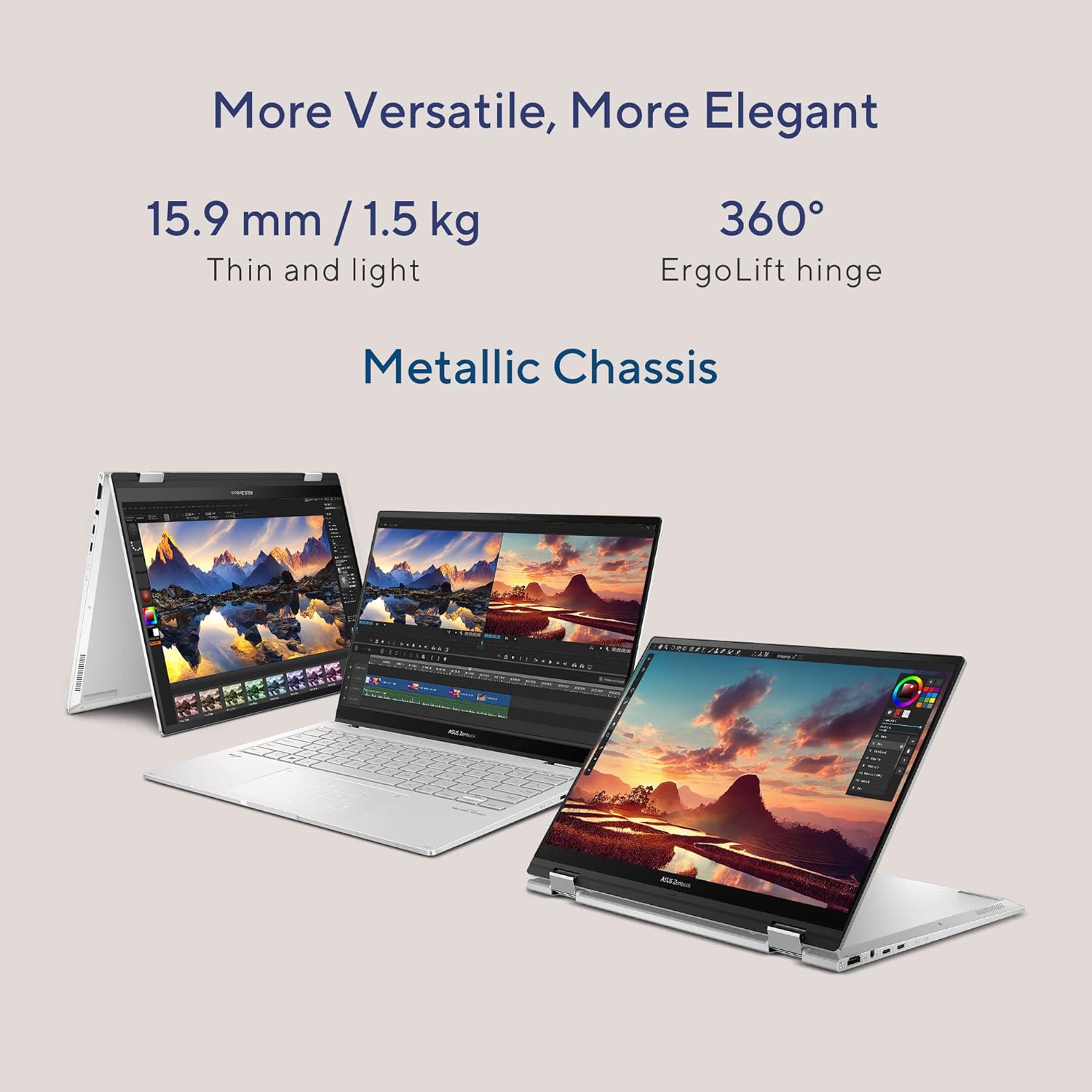 ASUS Zenbook 14 Flip OLED UP3404VA-KN753WS 16GB 1TB Win11 Office - image 4