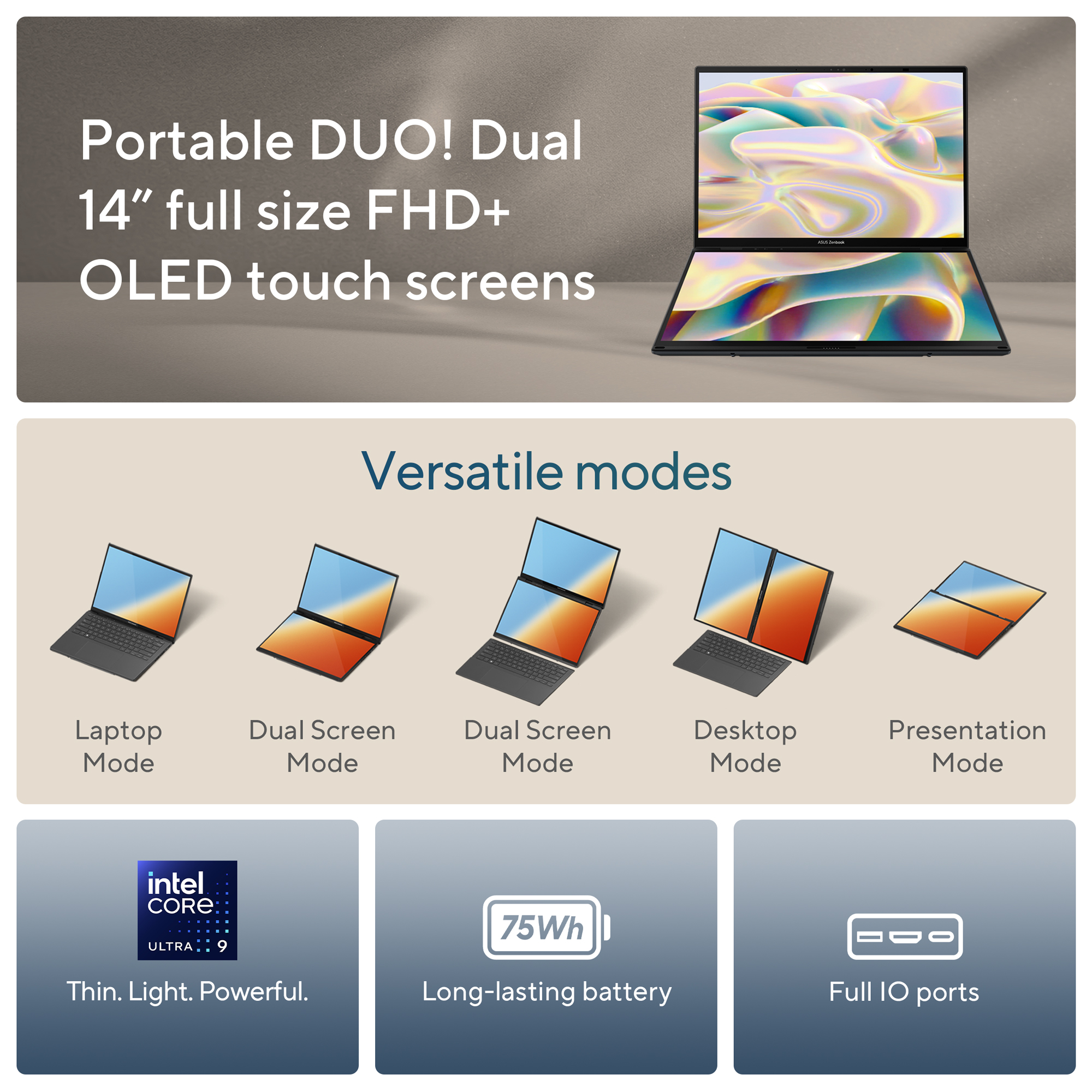 ASUS Zenbook Duo OLED UX8406MA-QL961WS Creator Laptop - image 3