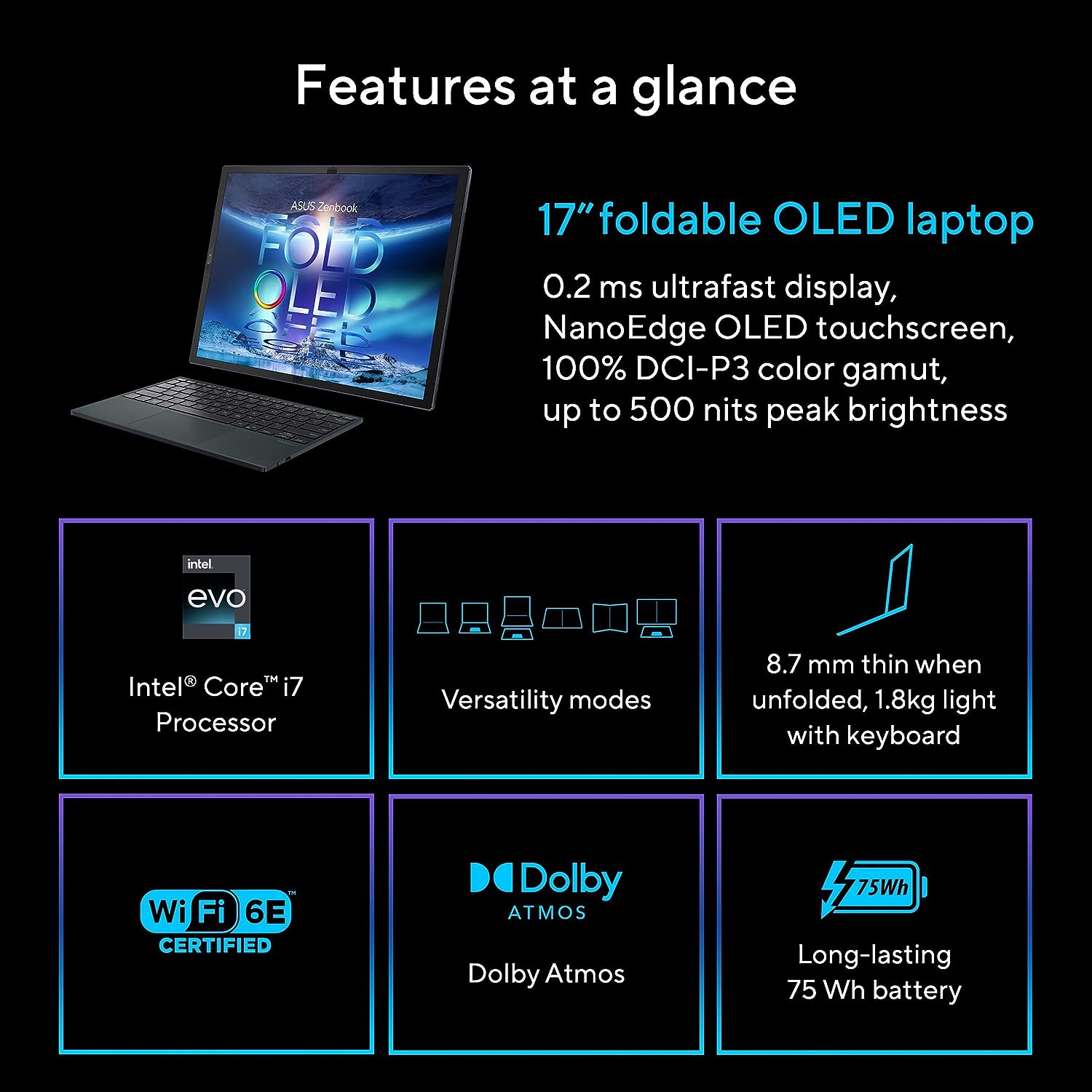 ASUS Zenbook 17 Fold OLED UX9702AA-MD023WS 16GB 1TB Win11 Office - image 2