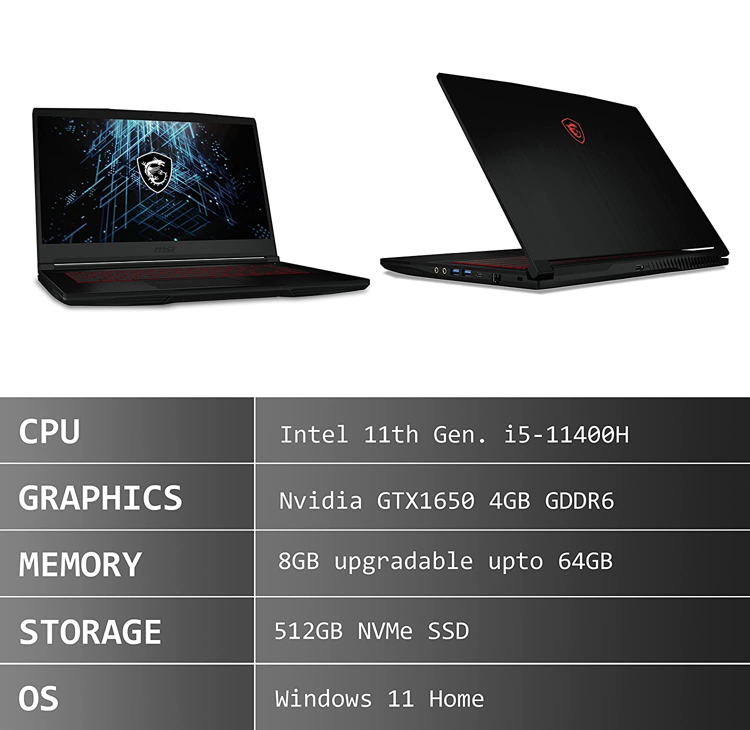 Msi GF63 Thin 11SC-853IN Gaming Laptop - image 2