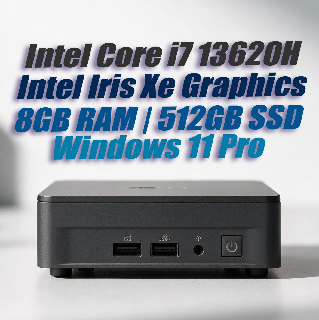 ASUS NUC 13 Pro NUC13ANKH7 Core i7-13620H Slim 8GB 500GB Win11 Mini PC - image 2
